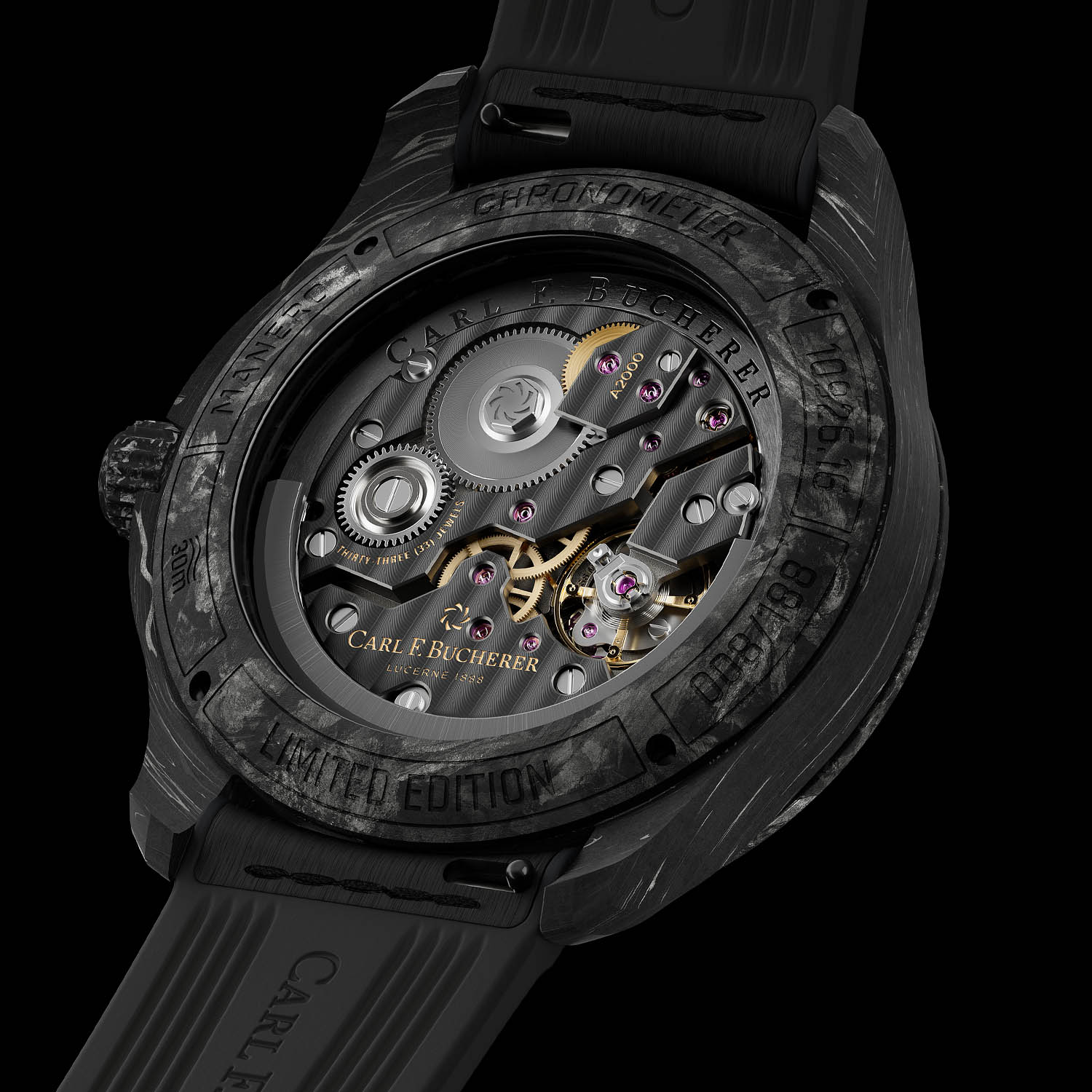 Carl F. Bucherer Capsule Collection Black - Manero Peripheral BigDate Black Forged Carbon - 1 Carl F. Bucherer Capsule Collection Black 2023