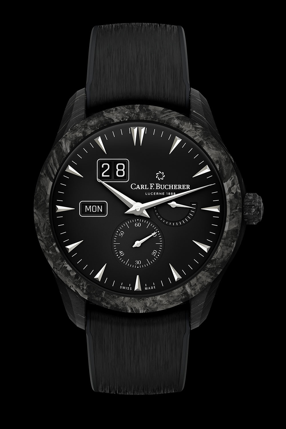 Carl F. Bucherer Capsule Collection Black - Manero Peripheral BigDate Black Forged Carbon - 3 Carl F. Bucherer Capsule Collection Black 2023