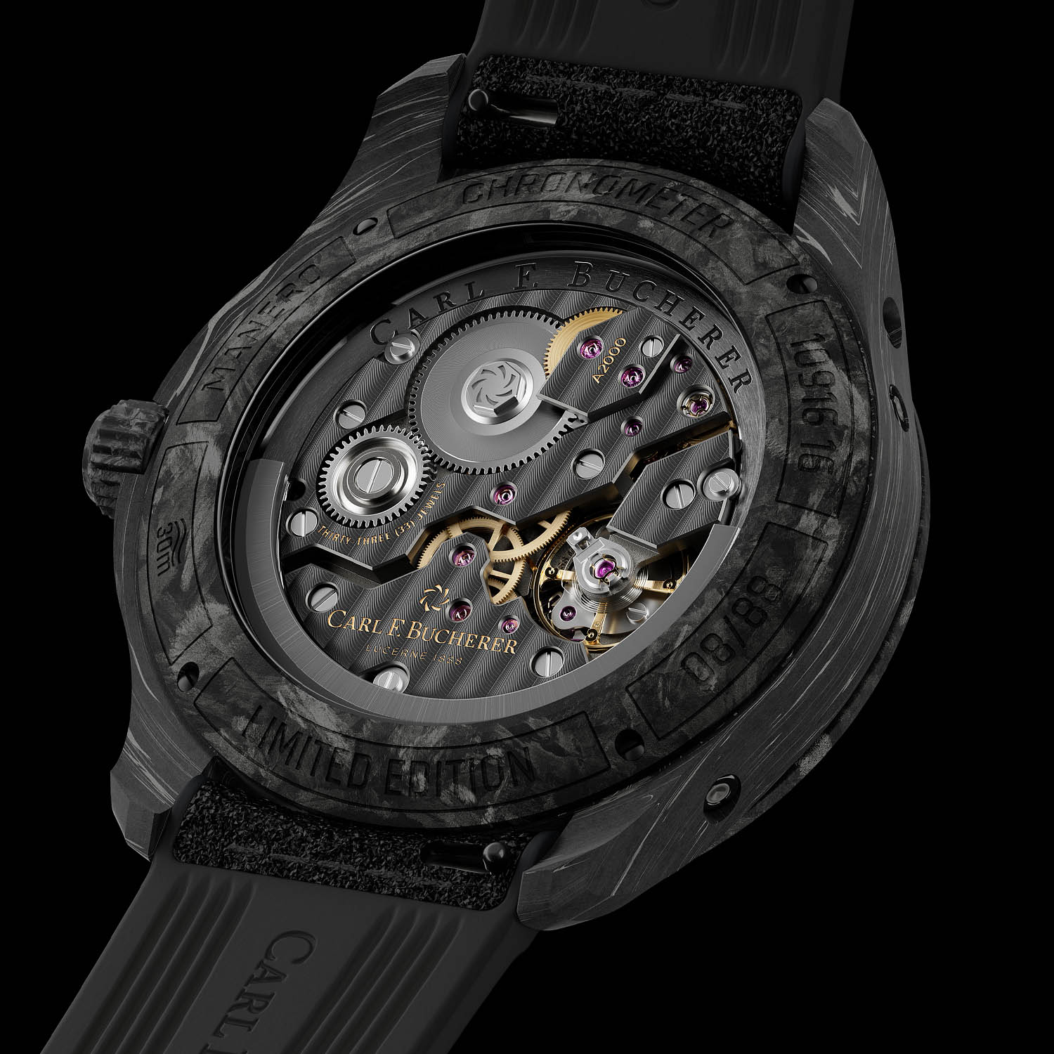 Carl F. Bucherer Capsule Collection Black - Manero Peripheral Perpetual Calendar Black Forged Carbon - 1 Carl F. Bucherer Capsule Collection Black 2023