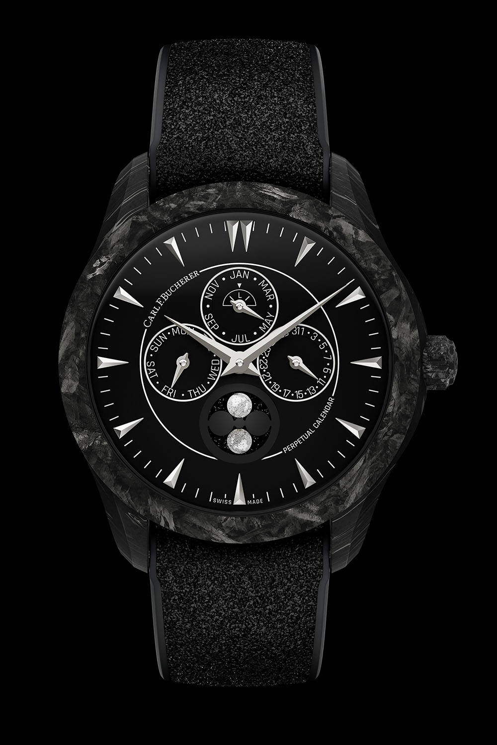 Carl F. Bucherer Capsule Collection Black - Manero Peripheral Perpetual Calendar Black Forged Carbon - 3 Carl F. Bucherer Capsule Collection Black 2023