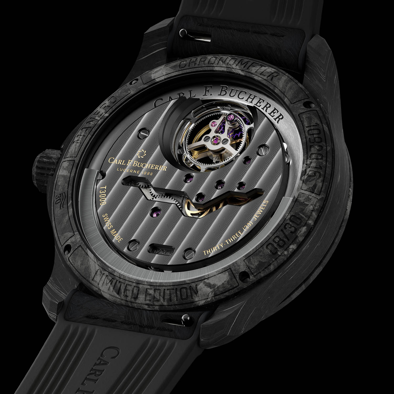 Carl F. Bucherer Capsule Collection Black - Manero Tourbillon Double Peripheral Black Forged Carbon - 1 Carl F. Bucherer Capsule Collection Black 2023