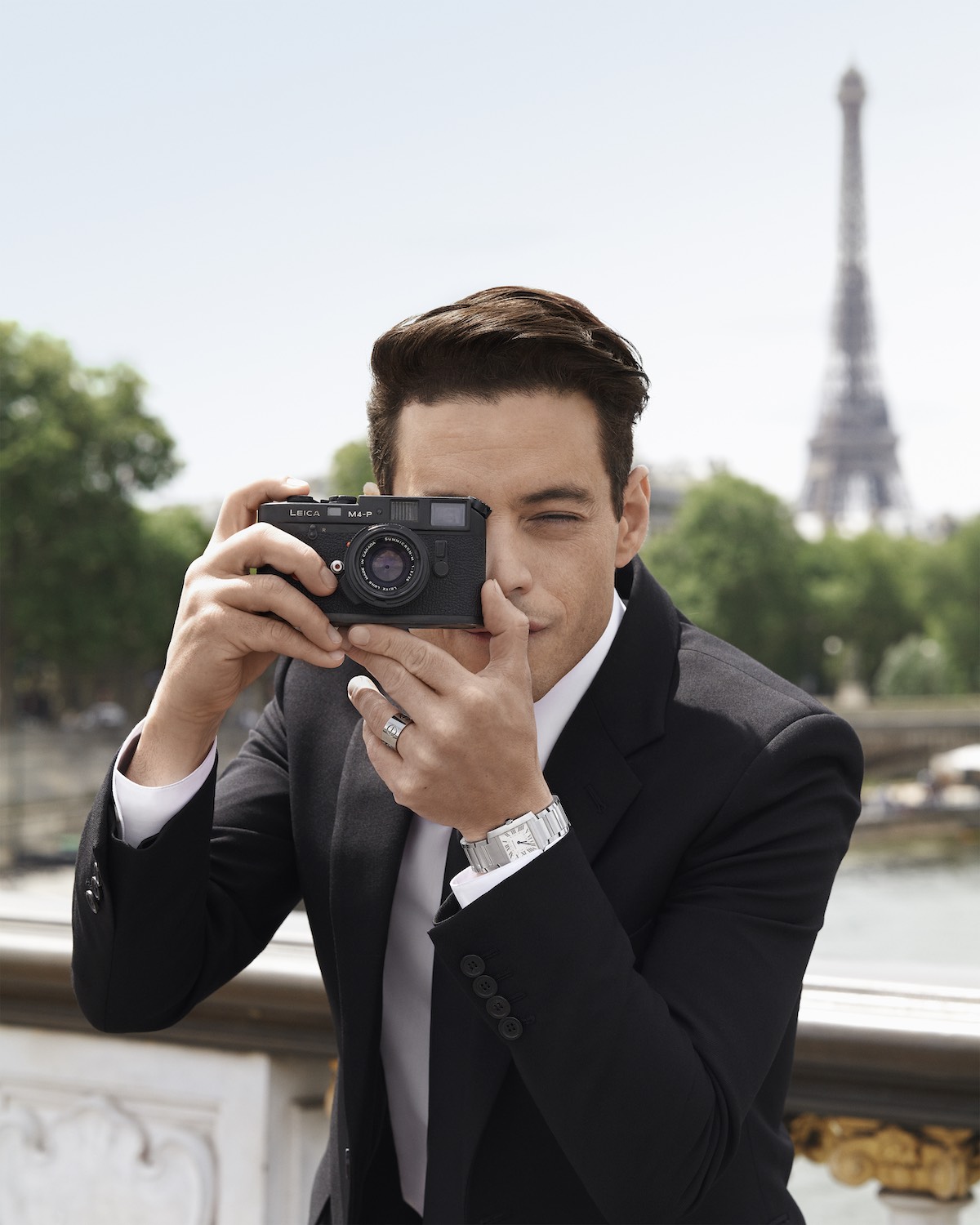 Cartier Tank Francaise 2023 Collection - Rami Malek Cartier Tank Francaise 2023 Collection