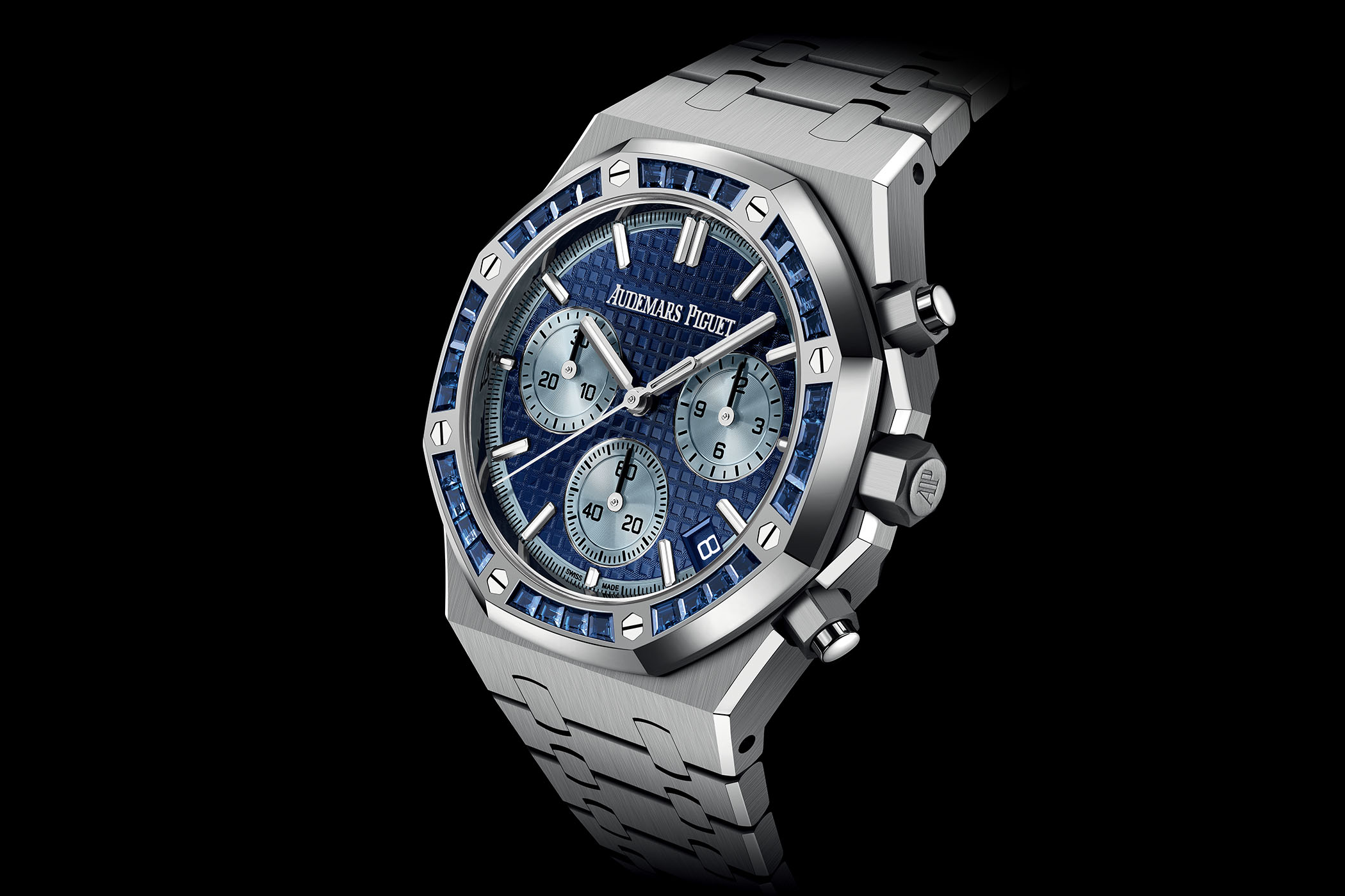 Audemars Piguet Royal Oak Chronograph 41mm Baguette Sapphires Japan Edition