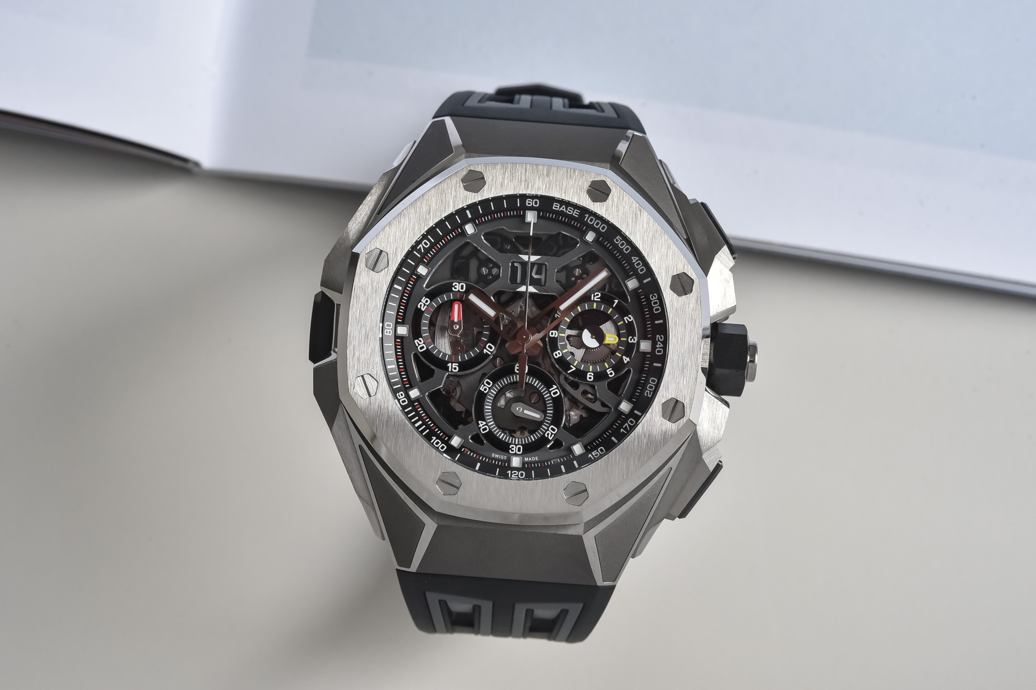 Audemars Piguet Royal Oak Concept Split-Seconds Chronograph GMT Large Date 26650TI - review - 9 Audemars Piguet Royal Oak Concept Split-Seconds Chronograph GMT Large Date 26650TI