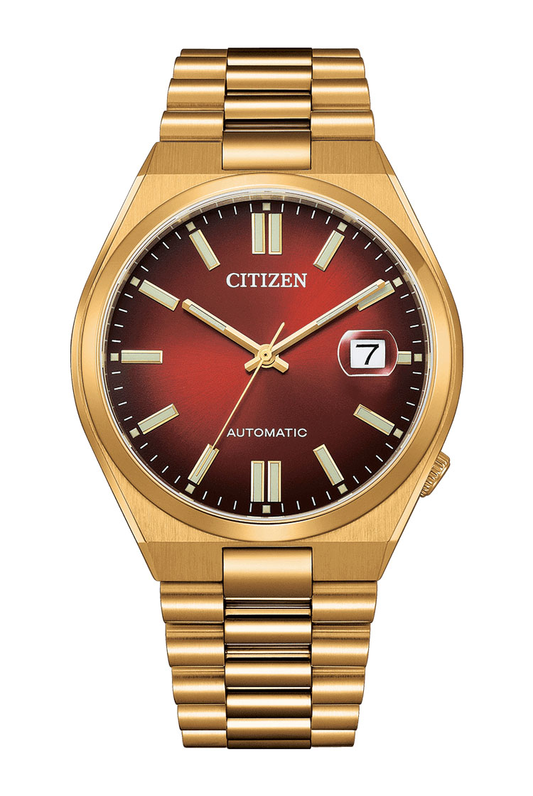 Citizen Tsuyosa Mechanical Rose Gold Plated Red Dial NJ0153-82X - 1 Citizen Tsuyosa Mechanical Rose Gold Plated Red Dial NJ0153-82X - 1