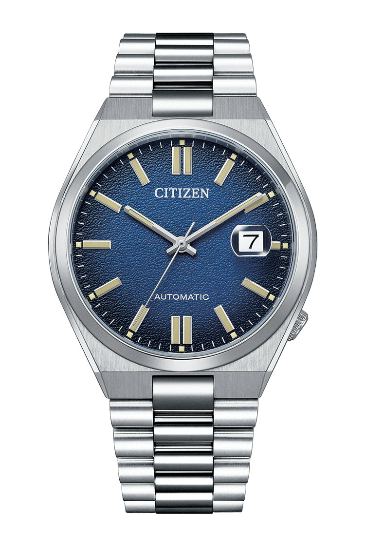 Citizen Tsuyosa Mechanical Sand-Blasted Grained Gradient Blue Dial NJ0151-88L - 1 Citizen Tsuyosa Mechanical Sand-Blasted Grained Gradient Blue Dial NJ0151-88L - 1