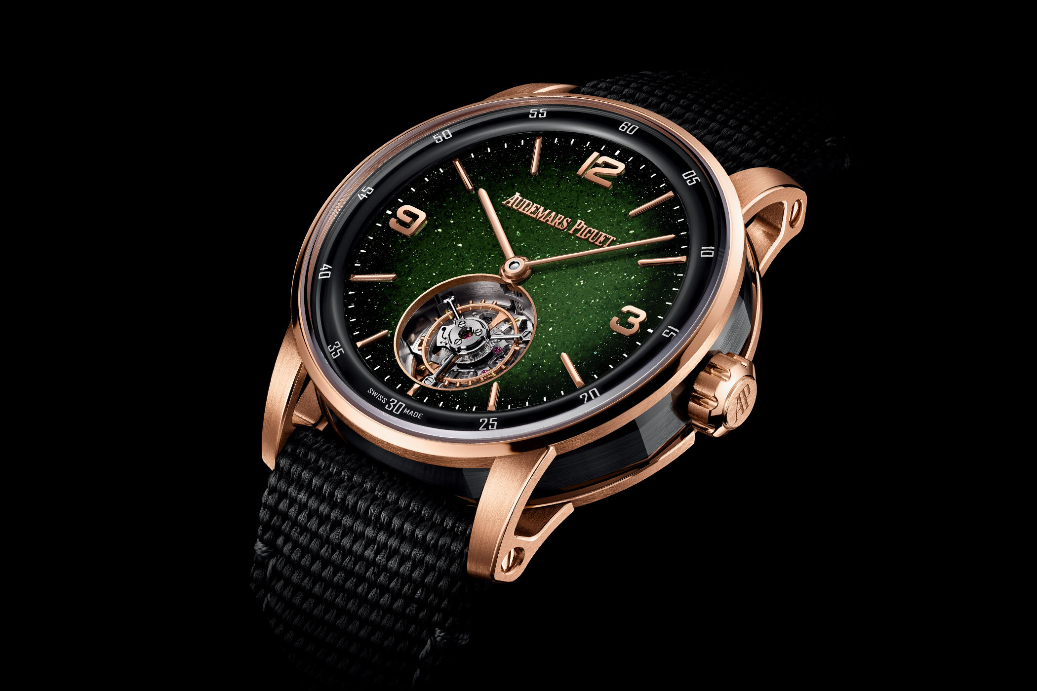 Code 11.59 Flying Tourbillon Green Aventurine Dial