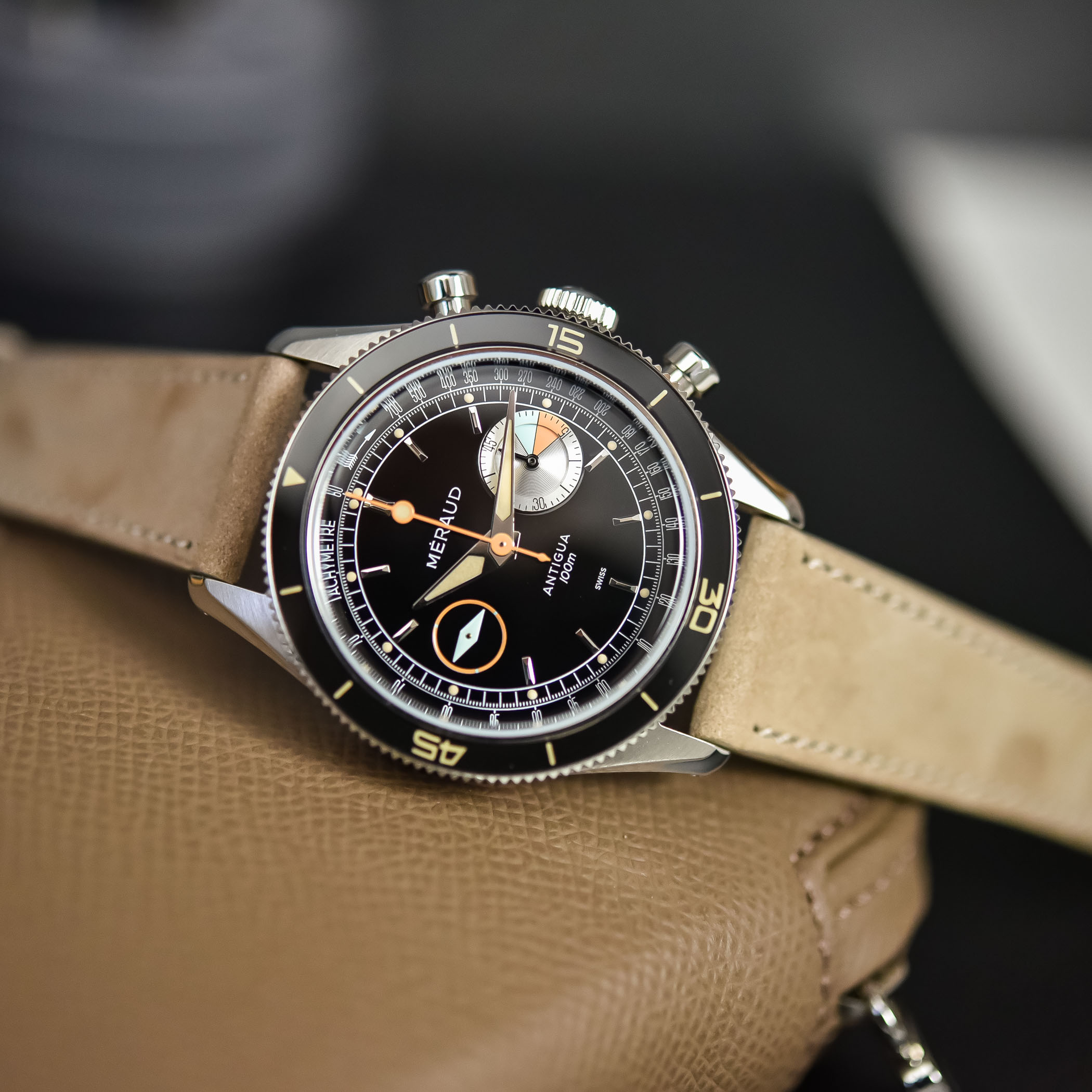 Meraud Antigua Chronograph with New Old Stock Landeron 248 Movement Restored - hands-on review - 6 Meraud Antigua Chronograph with New Old Stock Landeron 248 Movement Restored - hands-on review - 6