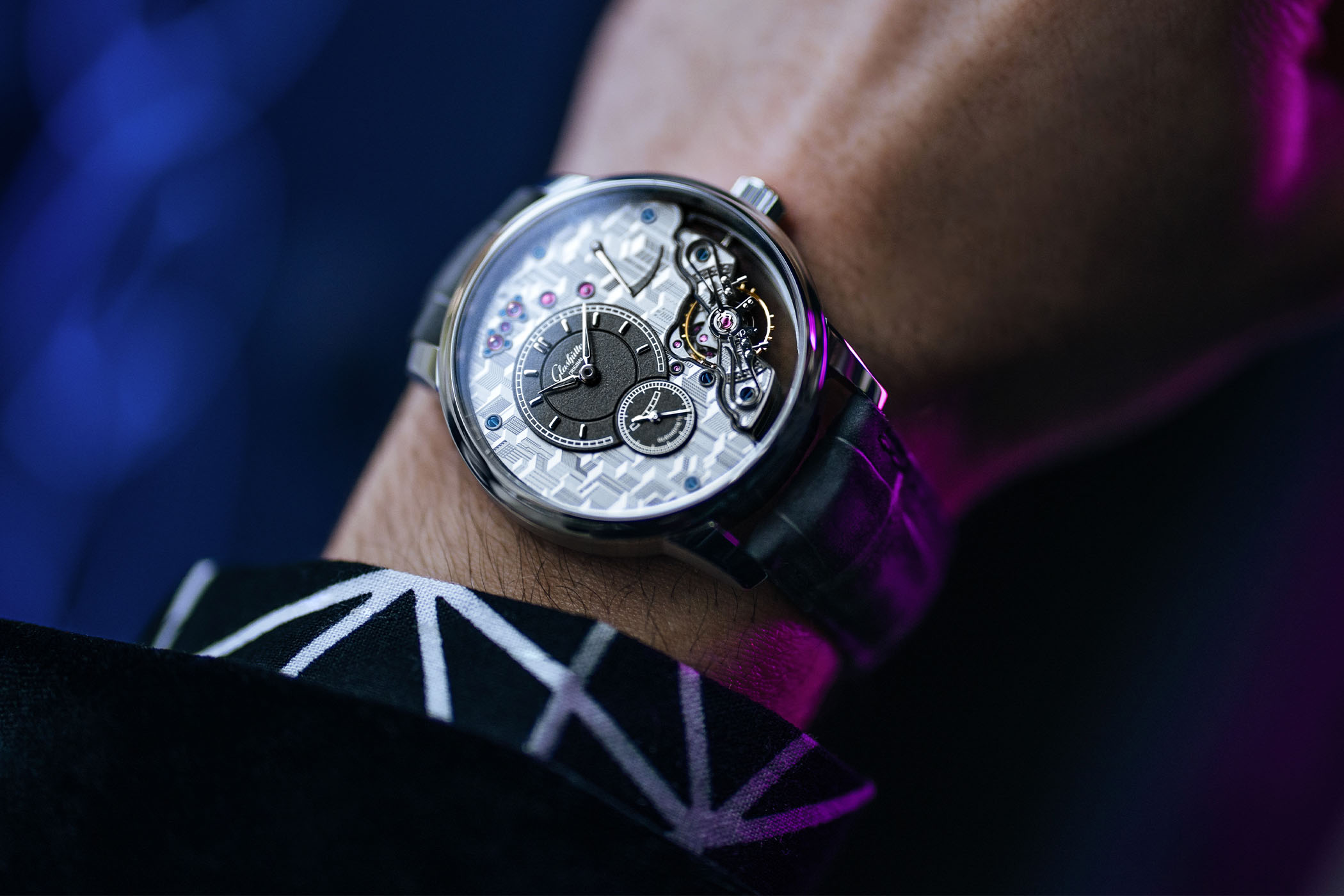 Glashutte Original PanoInverse Limited Edition City Engraved Dial