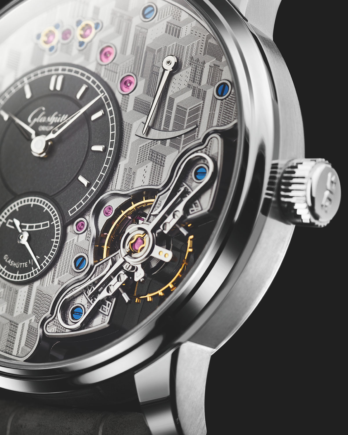 2023 Glashutte Original PanoInverse Limited Edition City Engraved Dial - 5 Glashutte Original PanoInverse Limited Edition City Engraved Dial