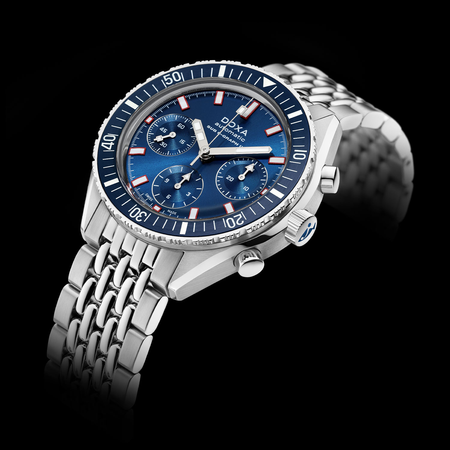 Doxa SUB 200 C-Graph II Chronograph - 2023 update smaller case - 4 Doxa SUB 200 C-Graph II Diving Chronograph