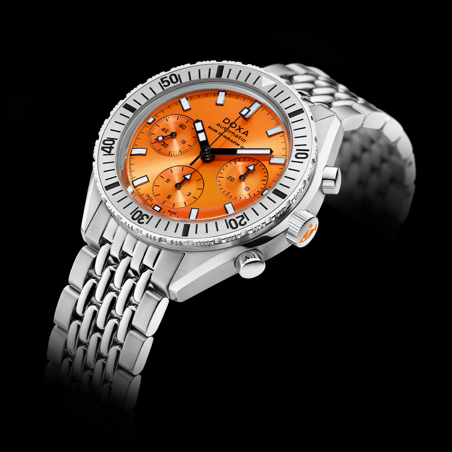 Doxa SUB 200 C-Graph II Chronograph - 2023 update smaller case - 6 Doxa SUB 200 C-Graph II Diving Chronograph