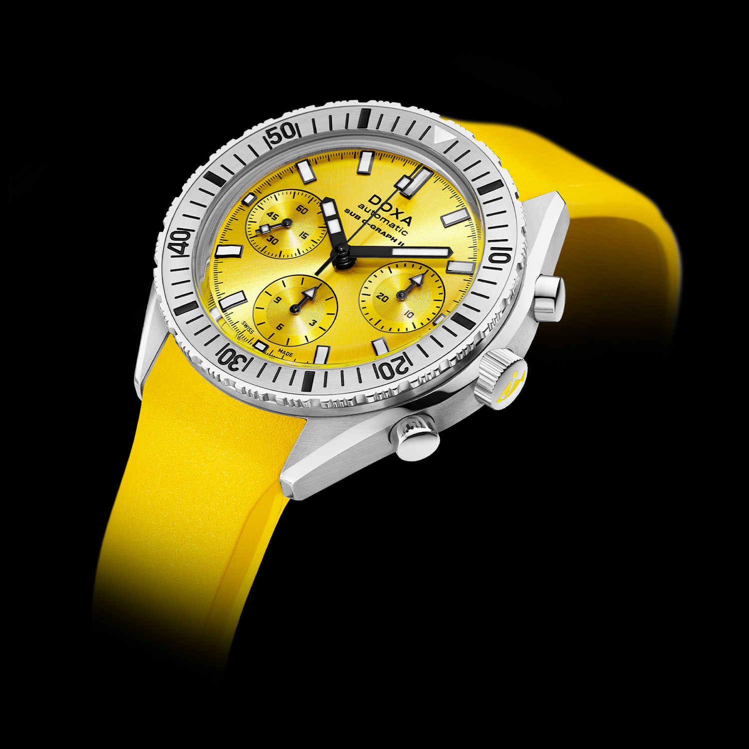 Doxa SUB 200 C-Graph II Chronograph - 2023 update smaller case - 8 Doxa SUB 200 C-Graph II Diving Chronograph