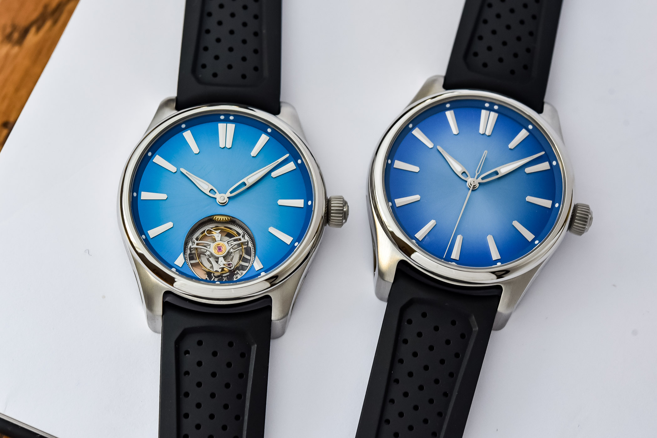 H. Moser & Cie Pioneer Centre Seconds and Tourbillon Arctic Blue 40mm