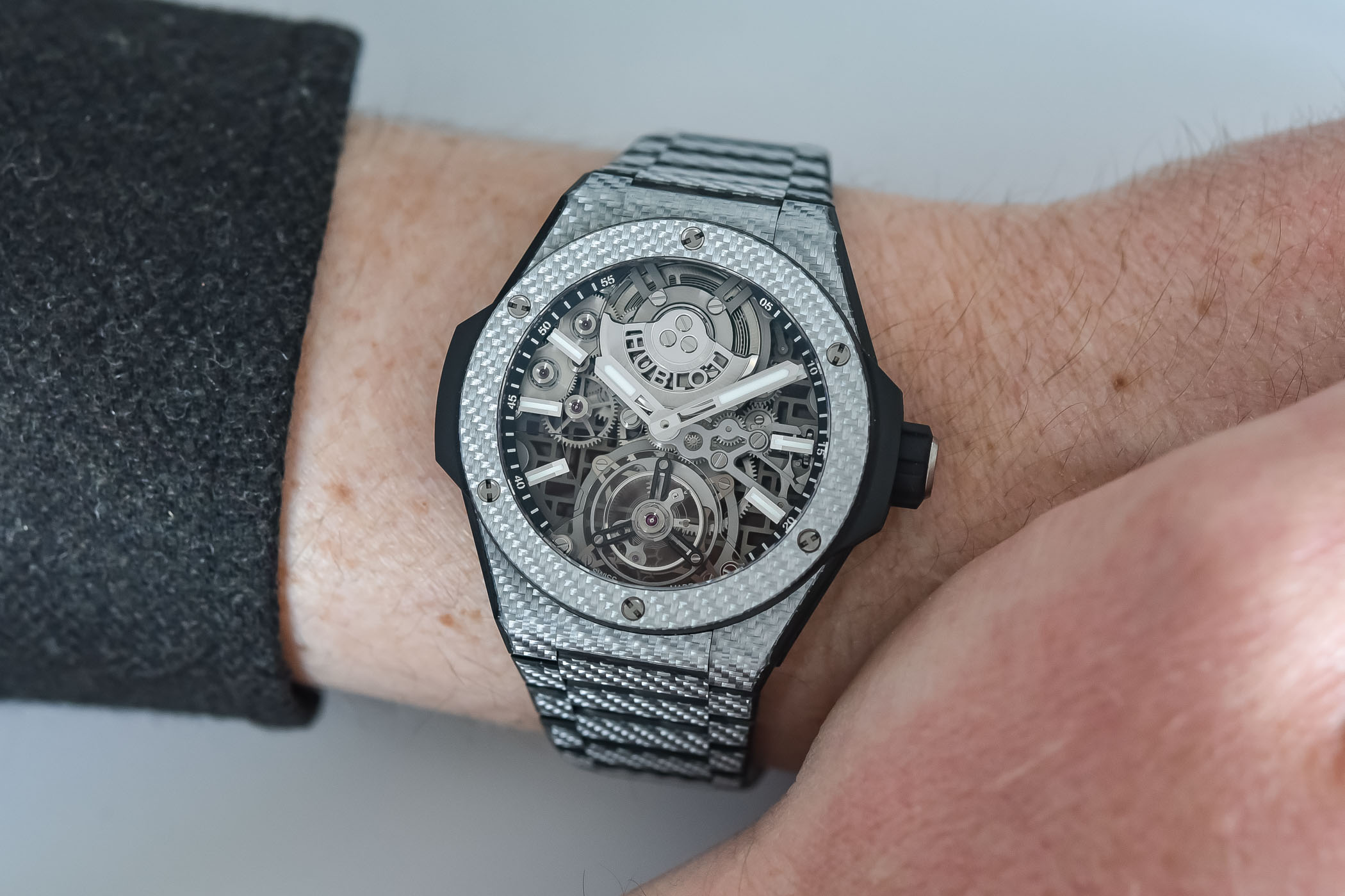 Hublot Big Bang Integrated Automatic Tourbillon Full Carbon Texalium