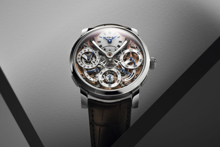 MB&F LM Perpetual Stainless Steel Salmon Dial
