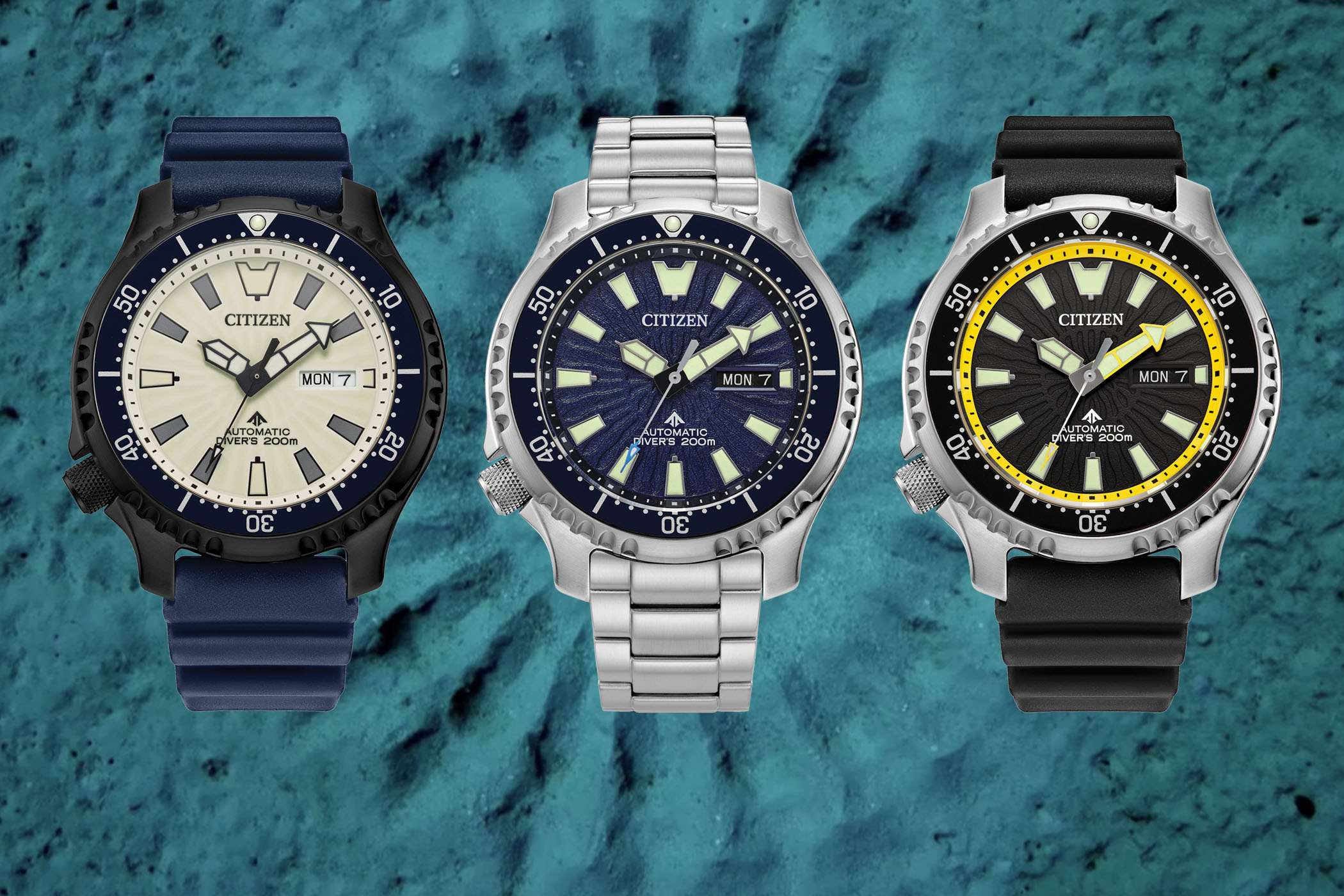 New 2023 Citizen Promaster Diver Automatic Fugu watches NY0137-09A - NY0130-08E - NY0136-52L