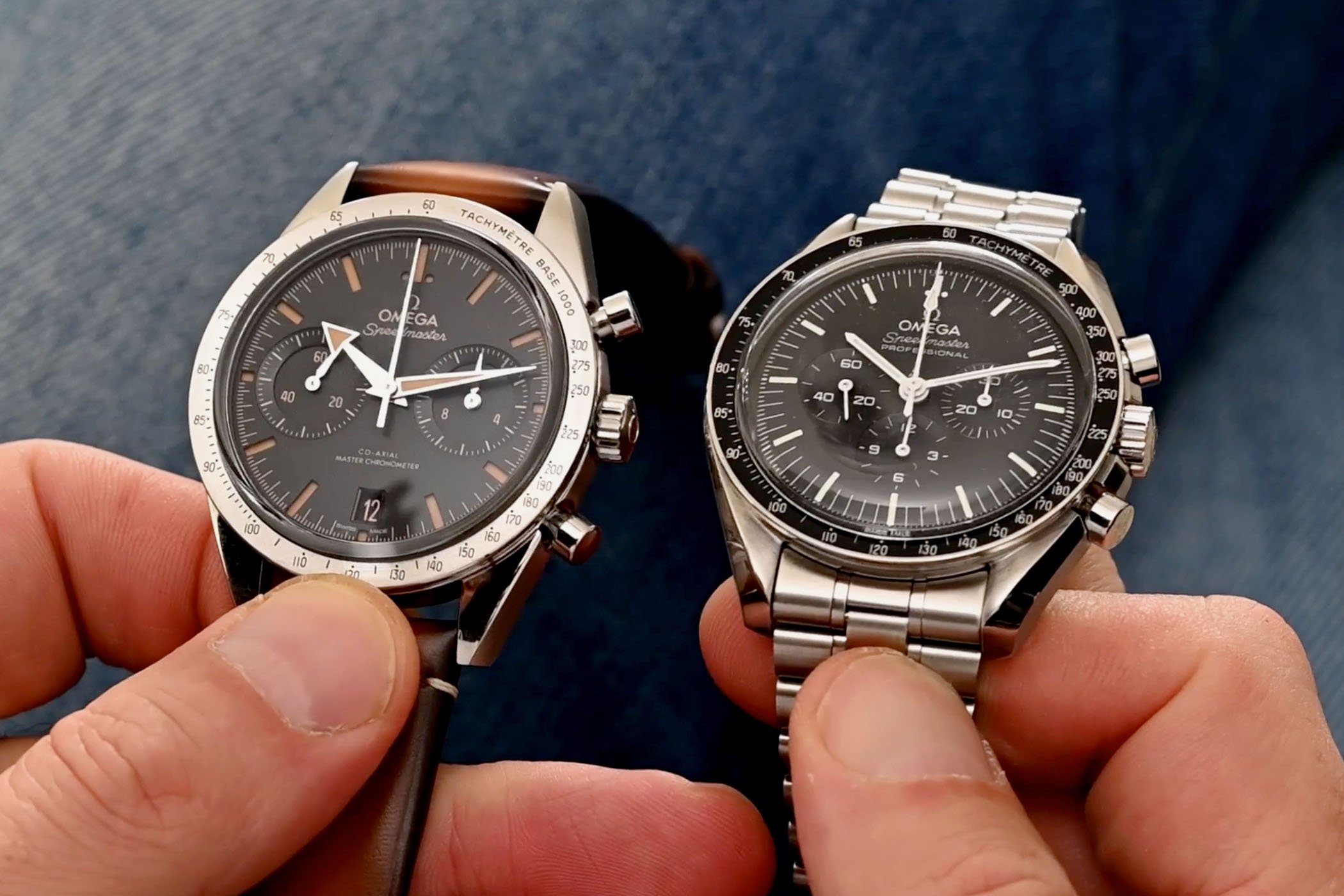 Video Review Omega Speedmaster 57 vs Omega Speedmaster Moonwatch