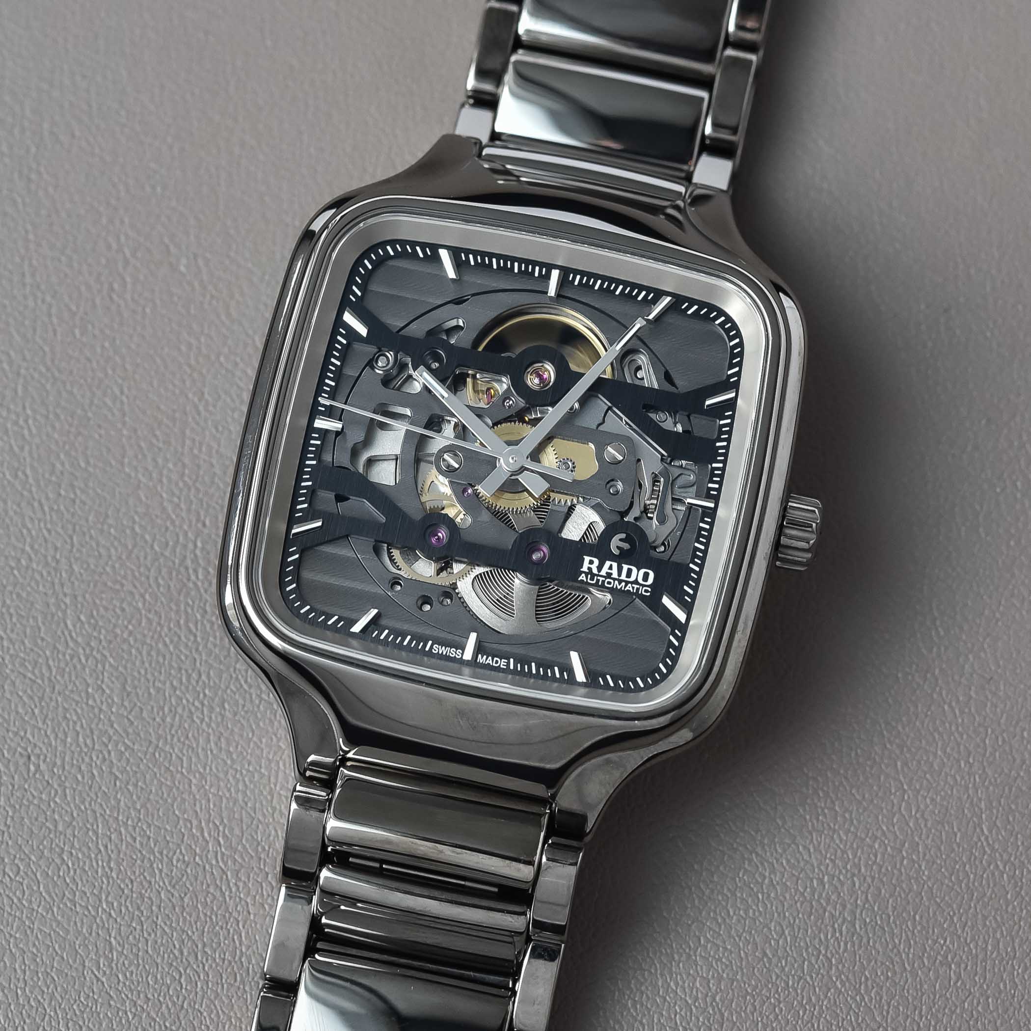 2023 Rado True Square Skeleton Hands-On - 6 2023 Rado True Square Skeleton