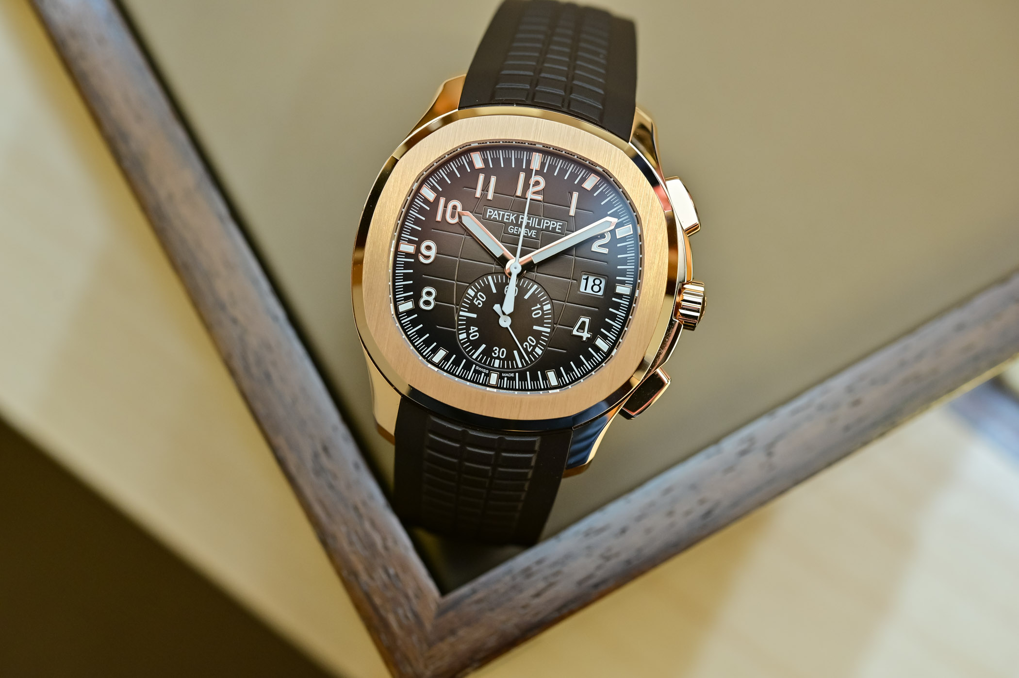 2023 Patek Philippe Aquanaut Chronograph 5968R-001 Brown Dial Rose Gold