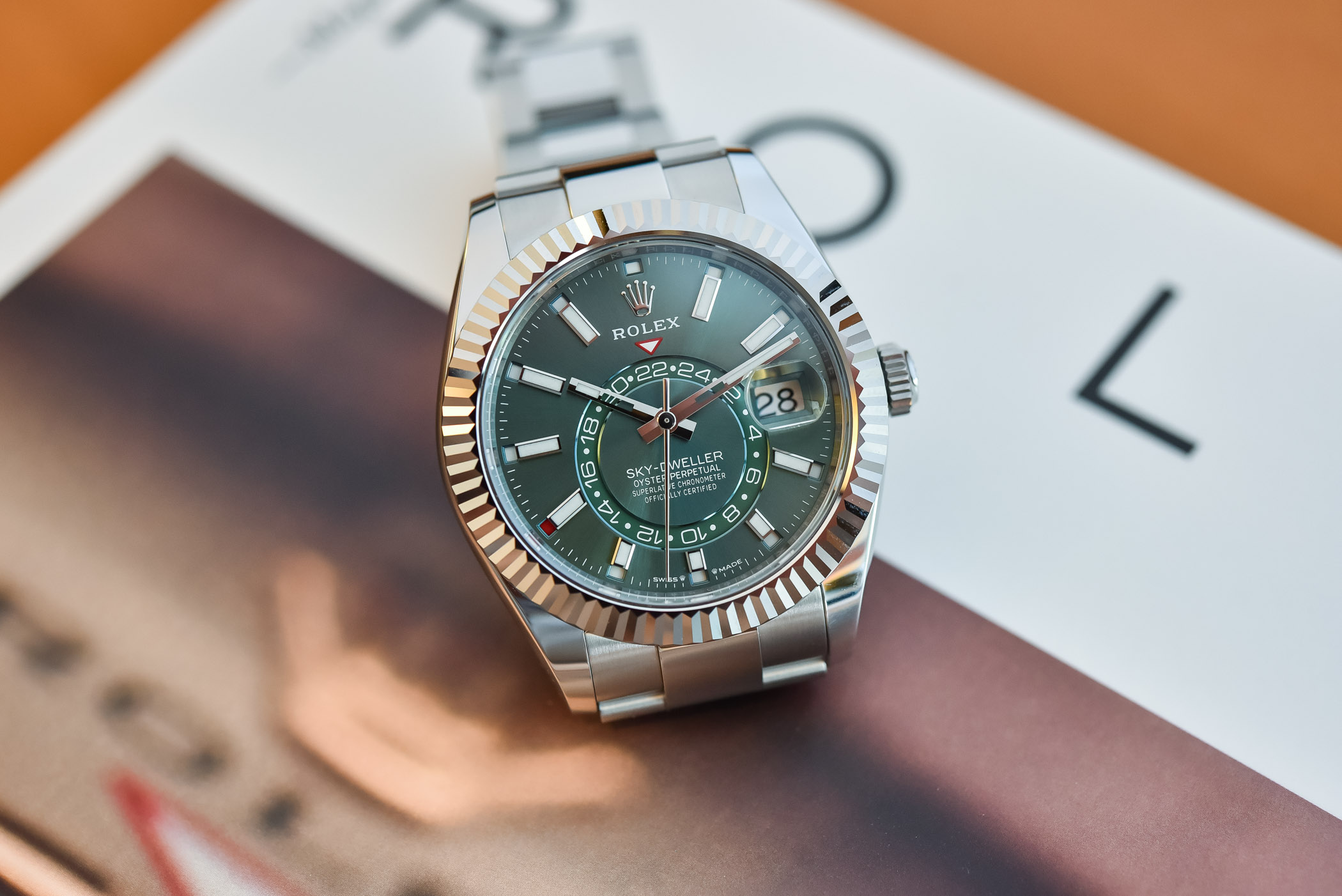 Rolex Sky-Dweller Steel Rolesor Mint Green Dial 336934