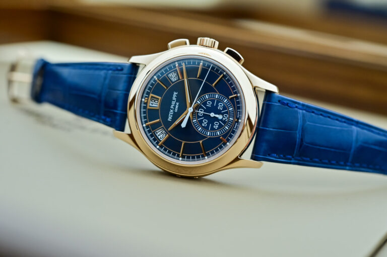 Patek Philippe Chronograph Annual Calendar 5905R-010 Blue Dial