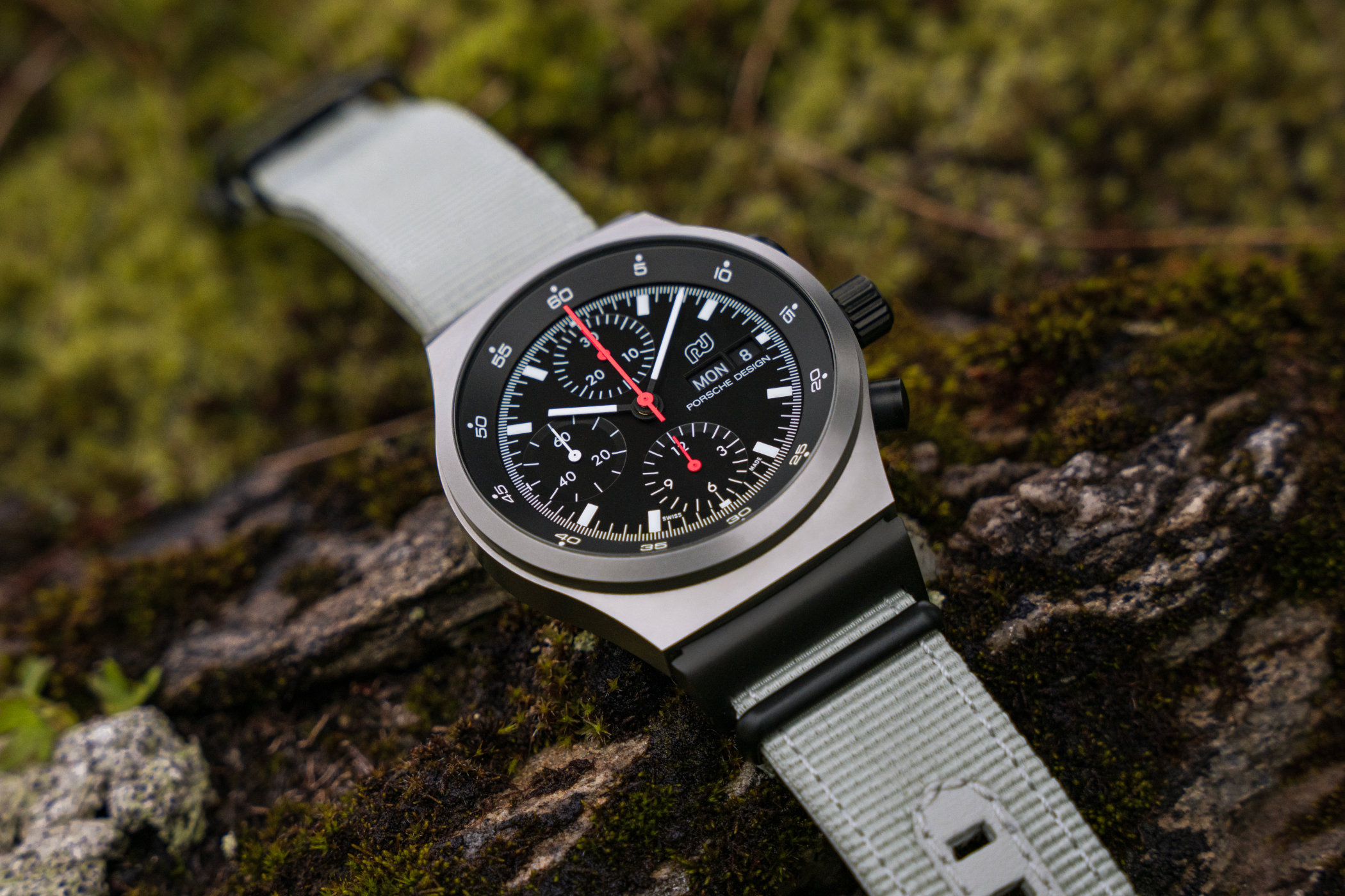 Porsche Design Chronograph 1 GP 2023 Limited Edition on the green Mankei strap - 3 Porsche Design Chronograph 1 GP 2023 Limited Edition on the green Mankei strap - 3