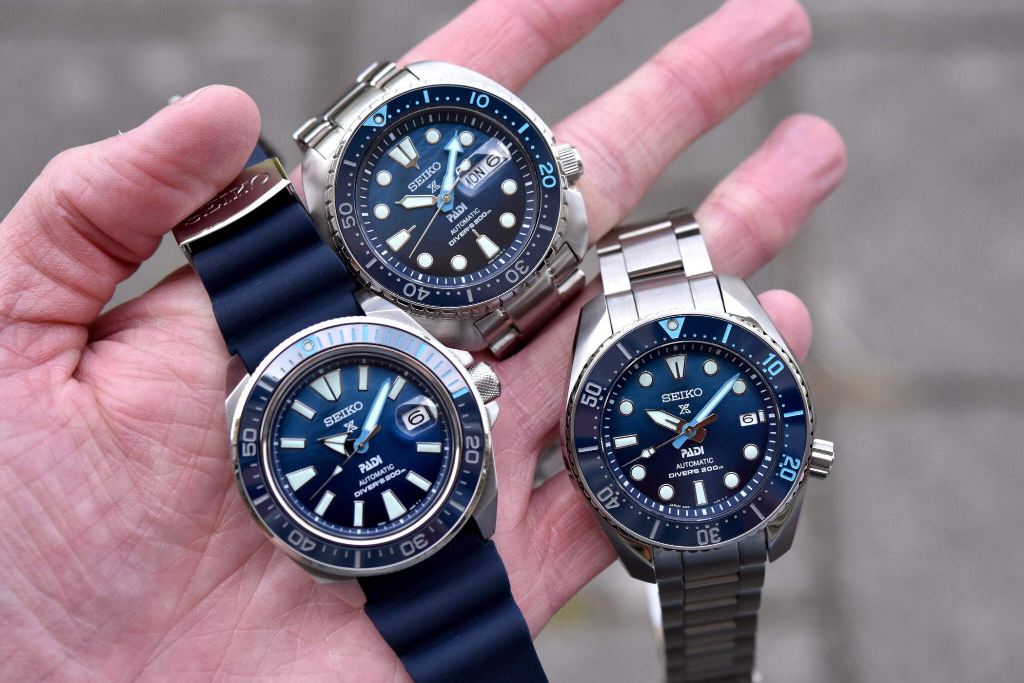 Spb375 Hand The Seiko Prospex PADI SRPK01, SRPJ93 & SPB375 Are Ready To Take The Plunge