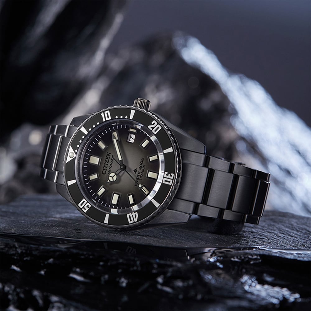 Citizen Promaster Diver Automatic Fujitsubo Super-Titanium Duratect DLC Black NB6025-59H - 7 Citizen Promaster Diver Automatic Fujitsubo Super-Titanium Duratect DLC Black NB6025-59H