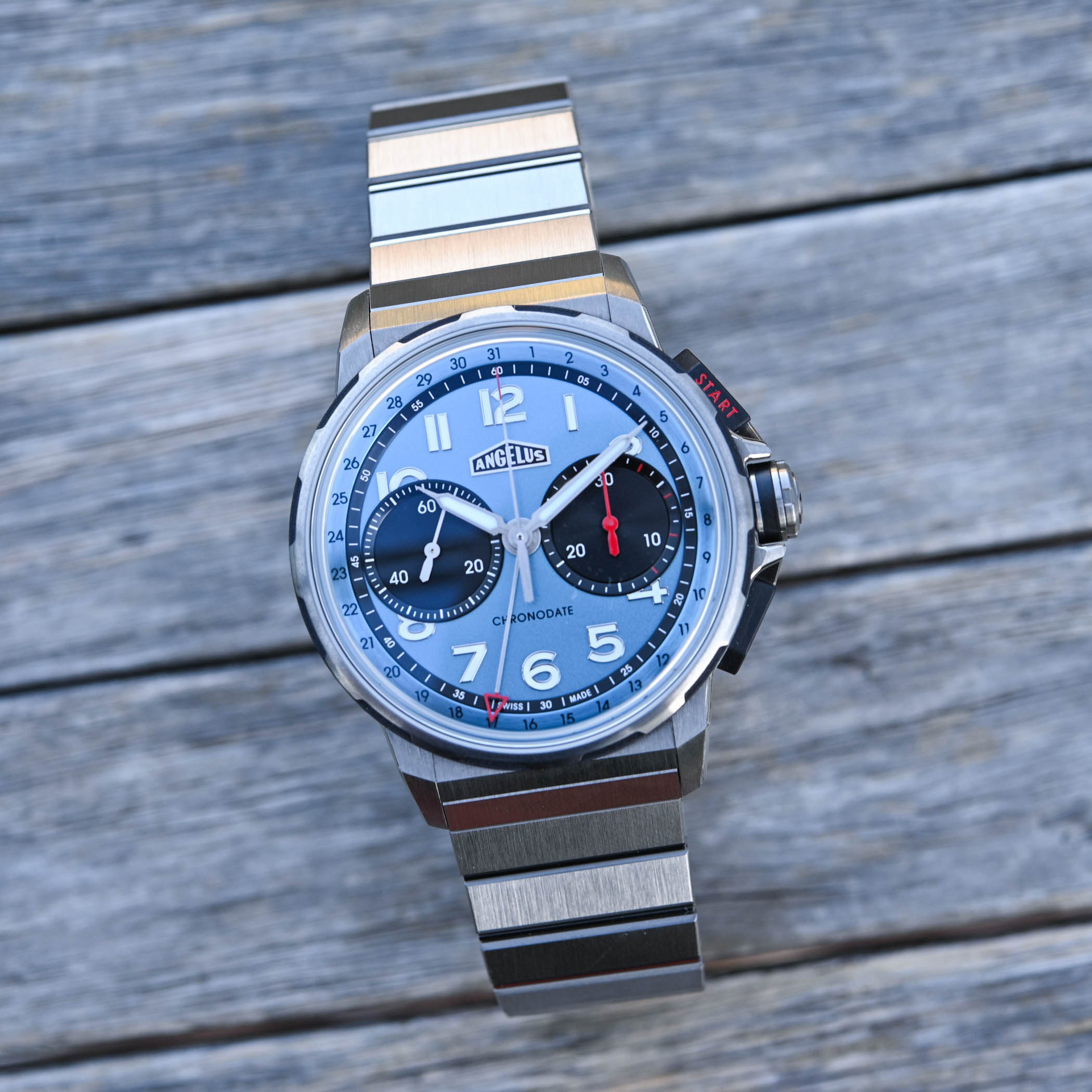 Angelus Chronodate Titanium Storm Blue Edition - 2 Angelus Chronodate Titanium Storm Blue Edition - 2