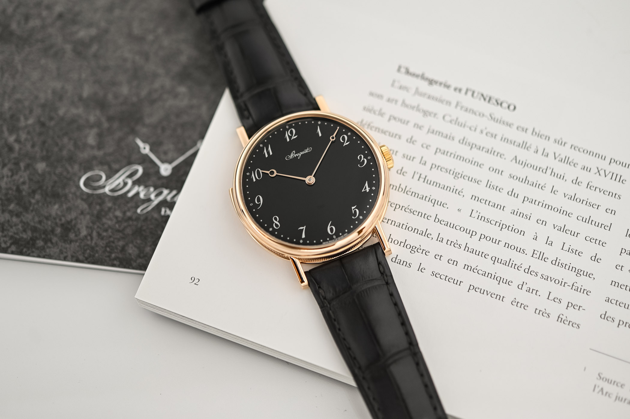 Breguet Classique 7637 Repetition Minutes Pink Gold Black Enamel