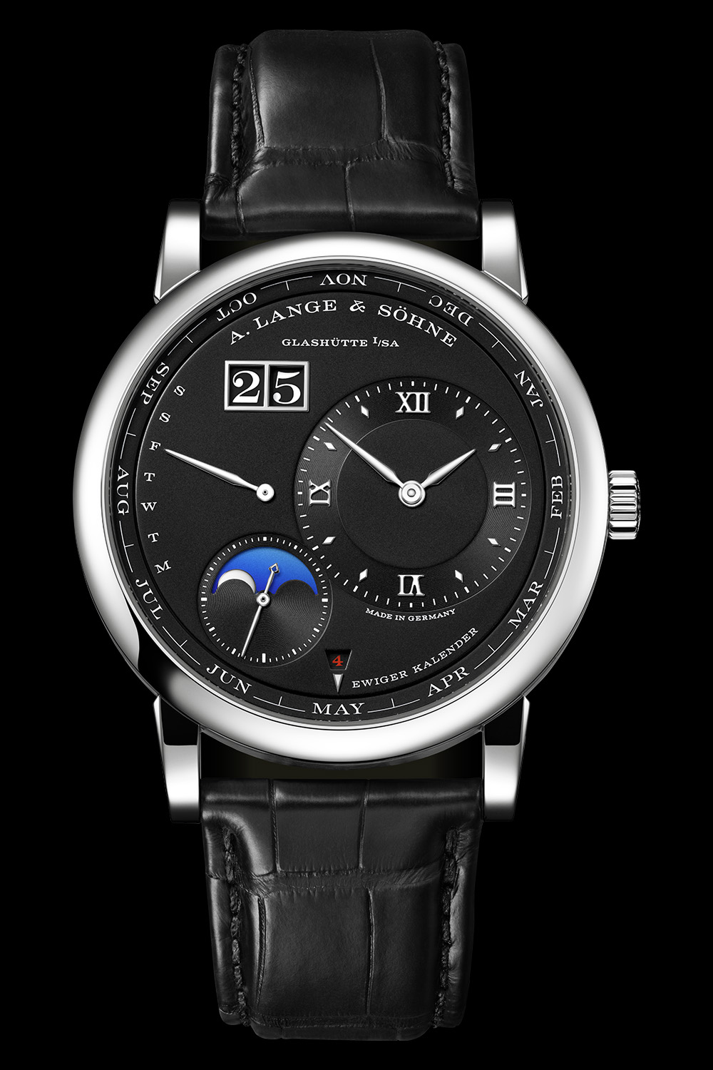 A Lange Sohne Lange 1 Perpetual Calendar Platinum Black Dial 345_036E - 2 A Lange Sohne Lange 1 Perpetual Calendar Platinum Black Dial 345_036E - 2