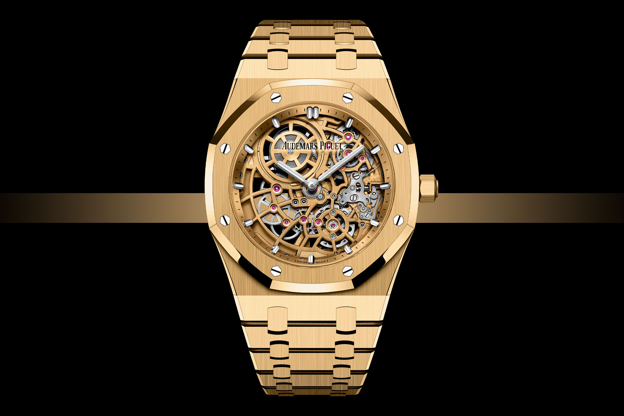 Audemars Piguet Royal Oak Jumbo Extra-Thin Openworked Yellow Gold 16204BA