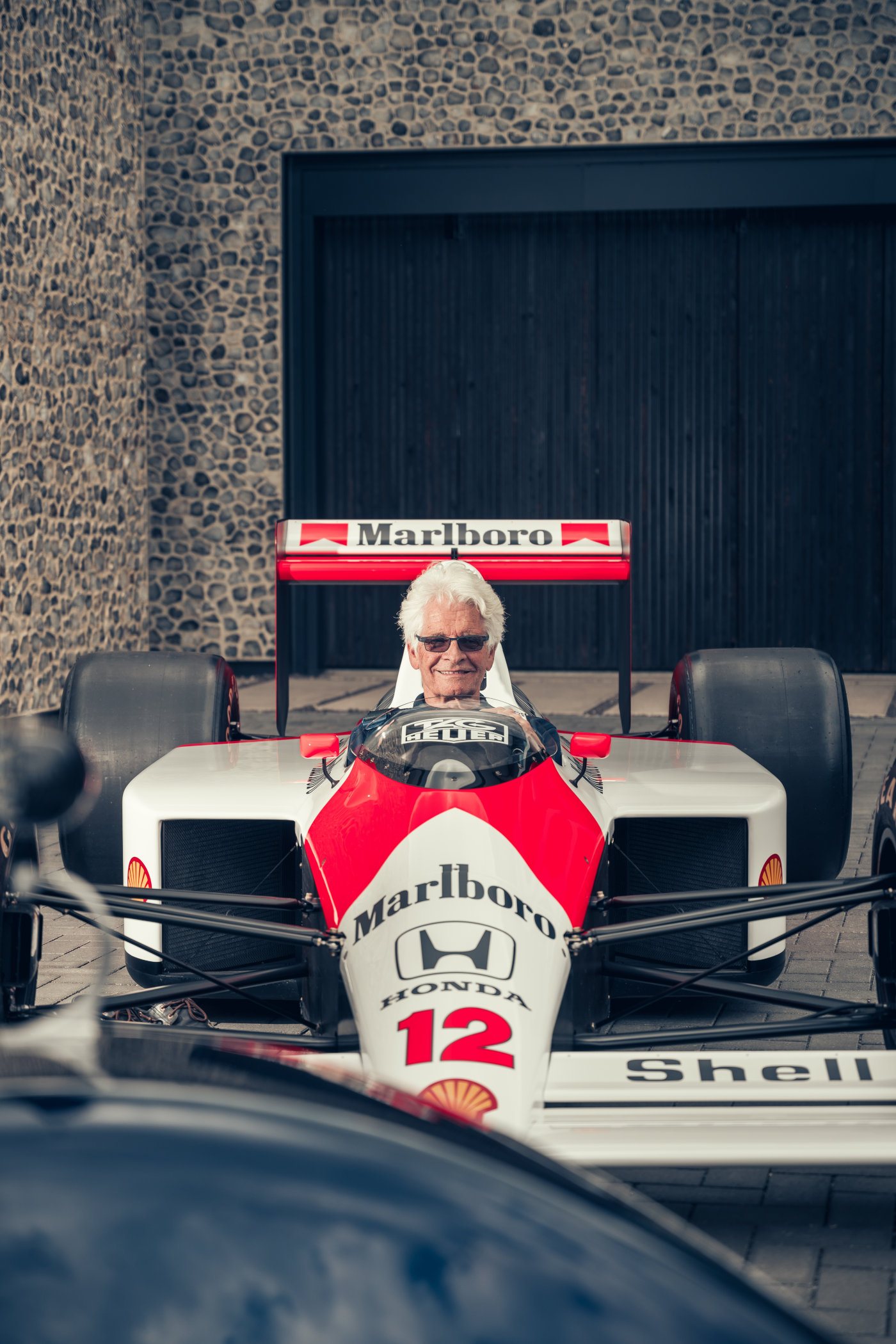 Nichols N1A - Steve Nichols - McLaren MP 4-4 - McLaren M1A - 9 Steve Nichols behind the wheel of the McLaren MP4/4.