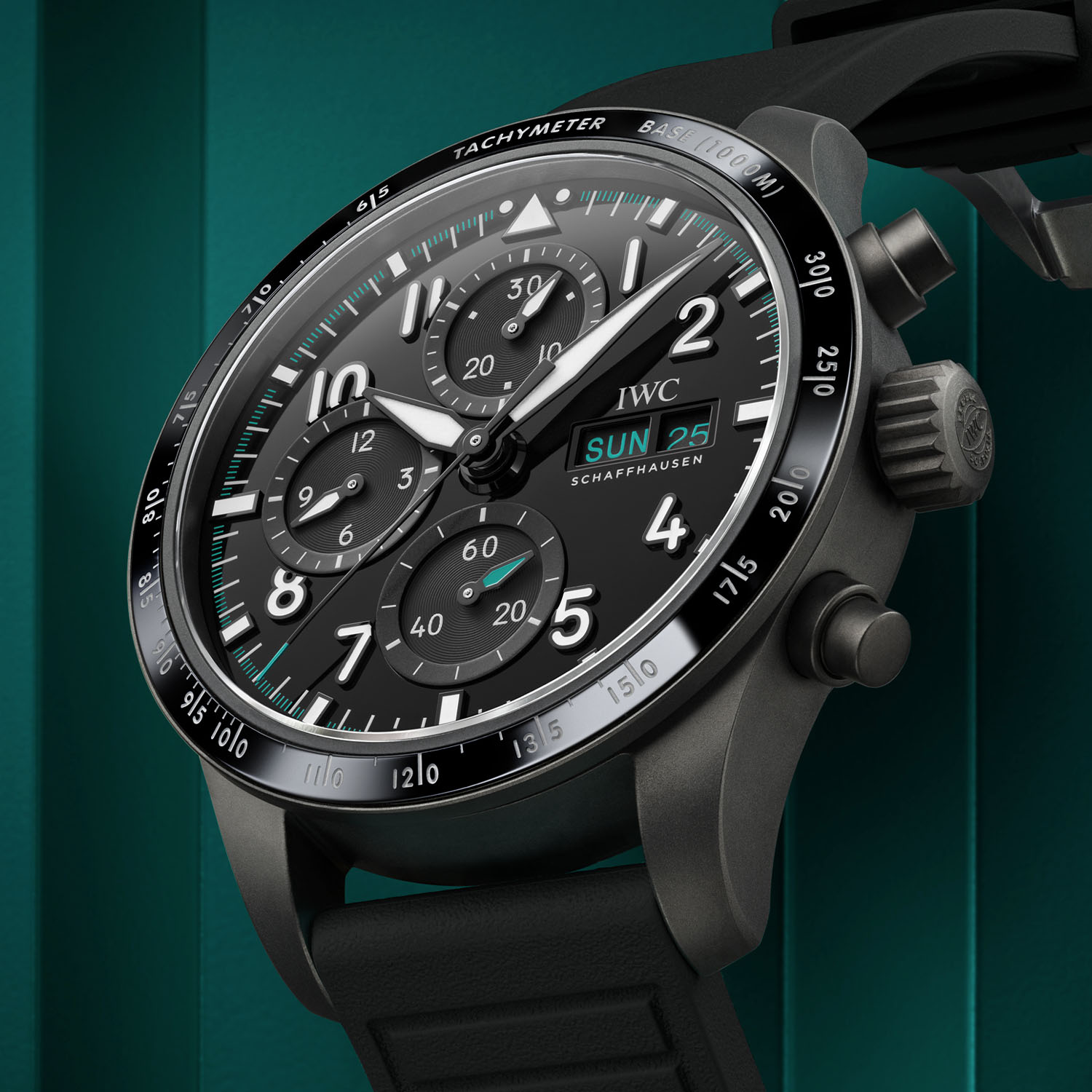 IWC Pilot Watch Performance Chronograph 41 Ceratanium Rubber IW388306 - 2 IWC Pilot Watch Performance Chronograph 41 AMG