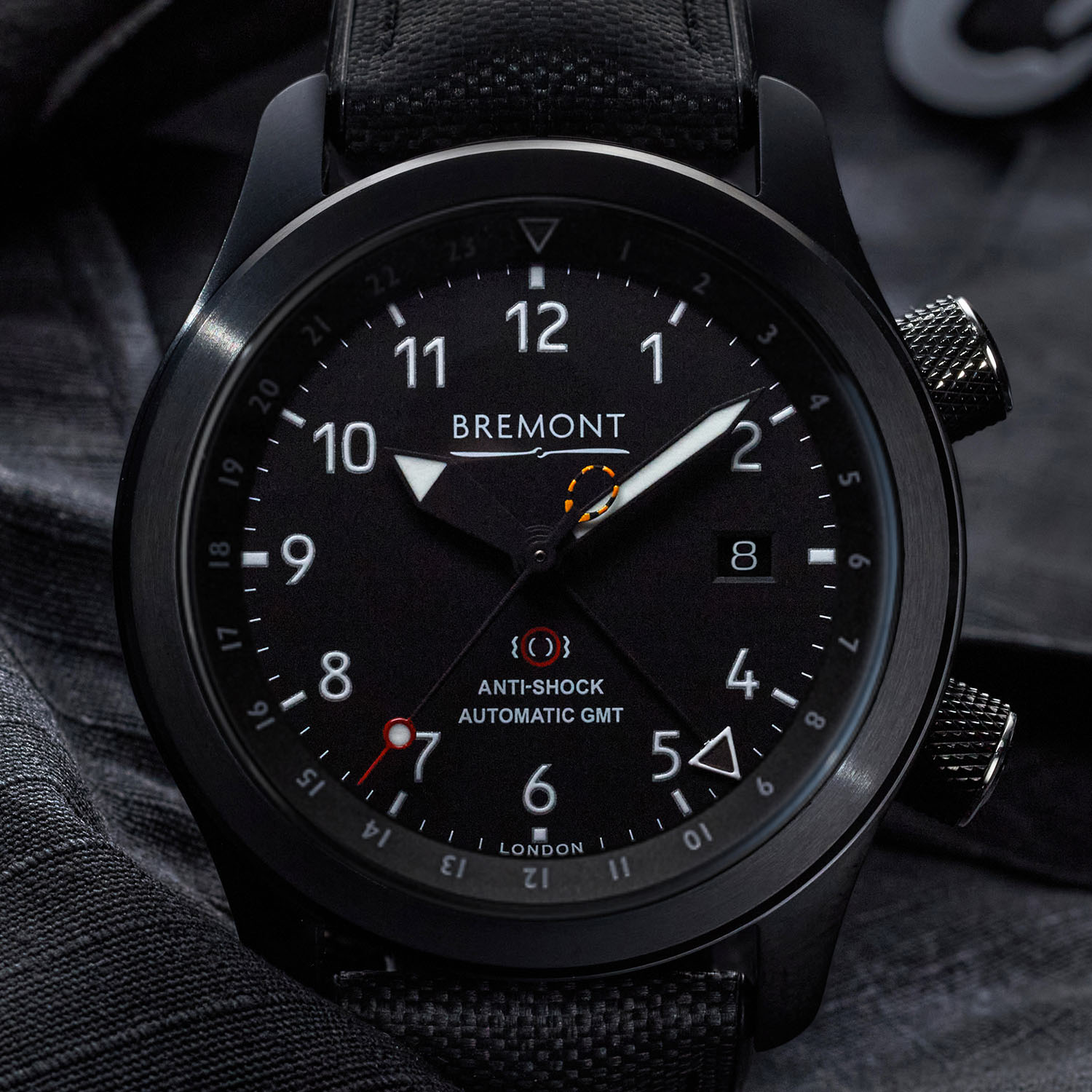 Bremont MBIII Stealth Limited Edition Martin-Baker DLC Black GMT - 6 Bremont MBIII Stealth Limited Edition Martin-Baker DLC Black GMT - 6