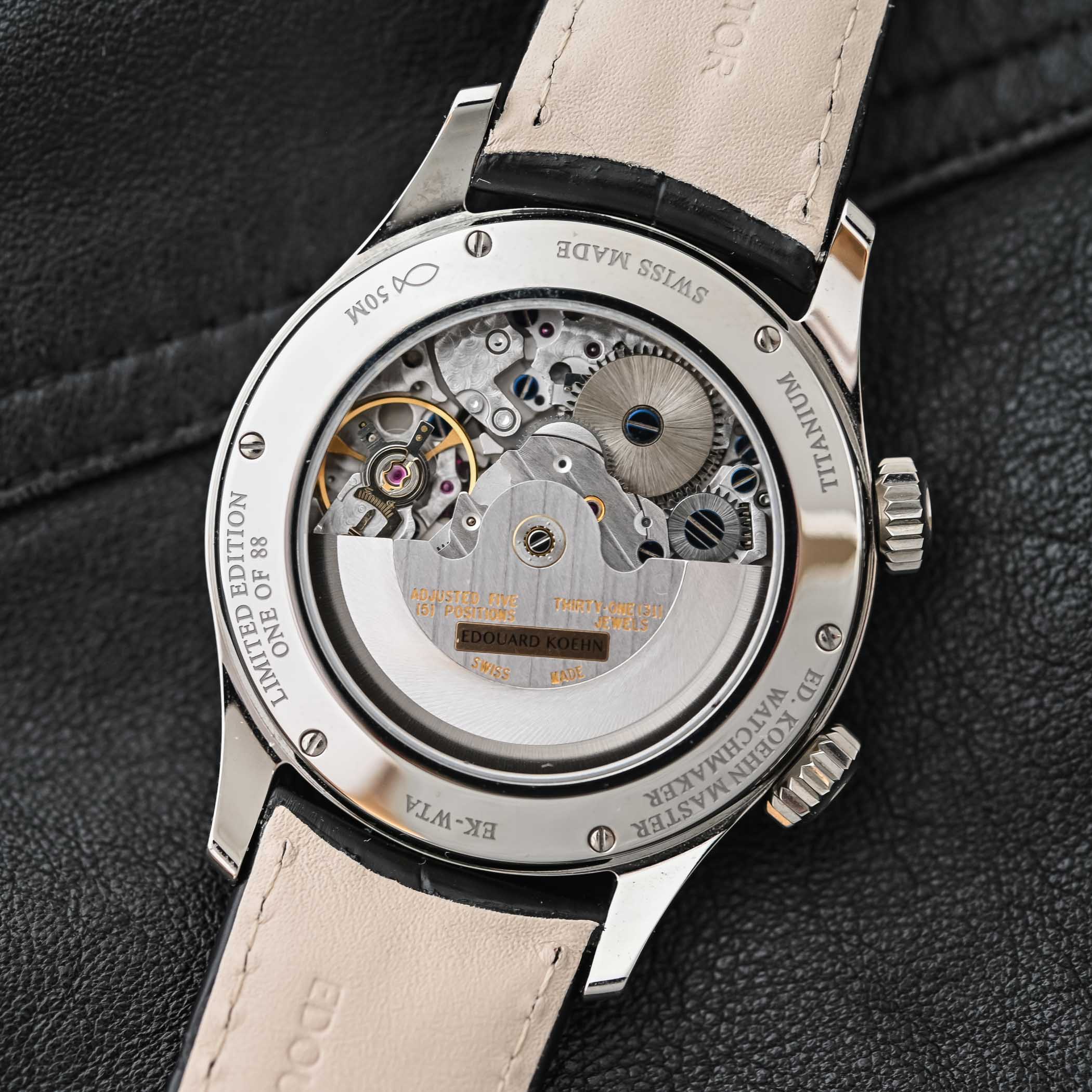 Edouard Koehn World Heritage II - worldtime alarm watch guilloche dial - review - 13 Edouard Koehn World Heritage II review