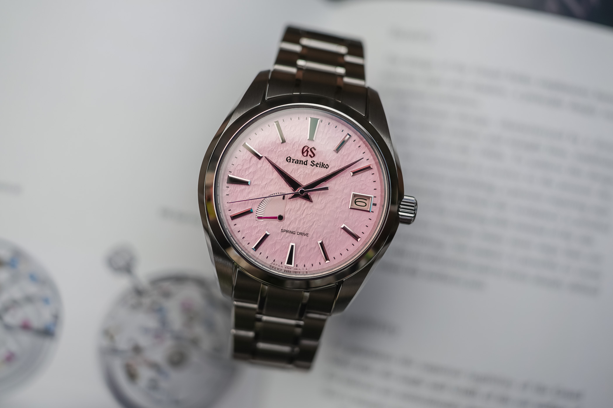 Grand Seiko Pink Snowflake Spring Drive SBGA497