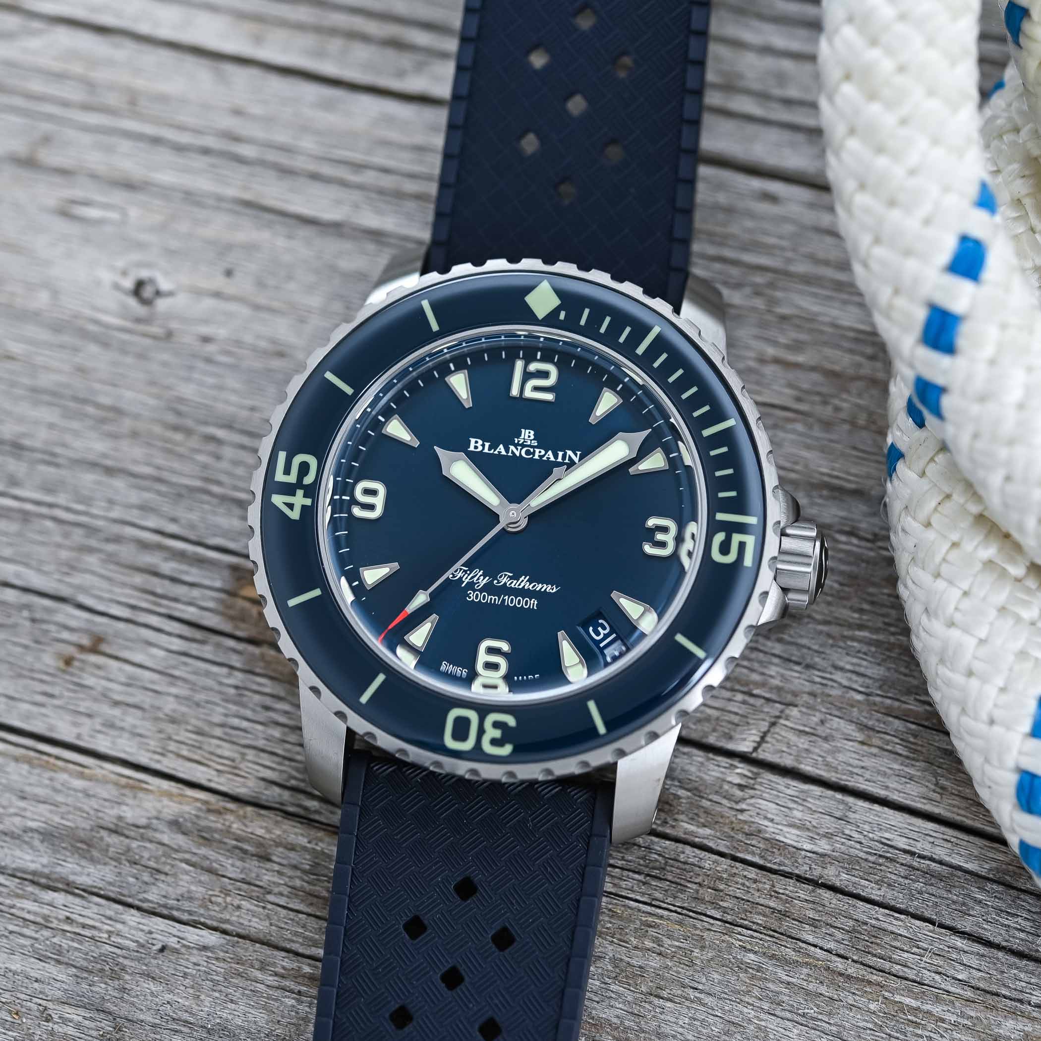 Blancpain Fifty Fathoms Automatique 42mm Collection 2024 luxury dive watch - reference 5010 - hands-on review - 11 Blancpain Fifty Fathoms 42mm collection