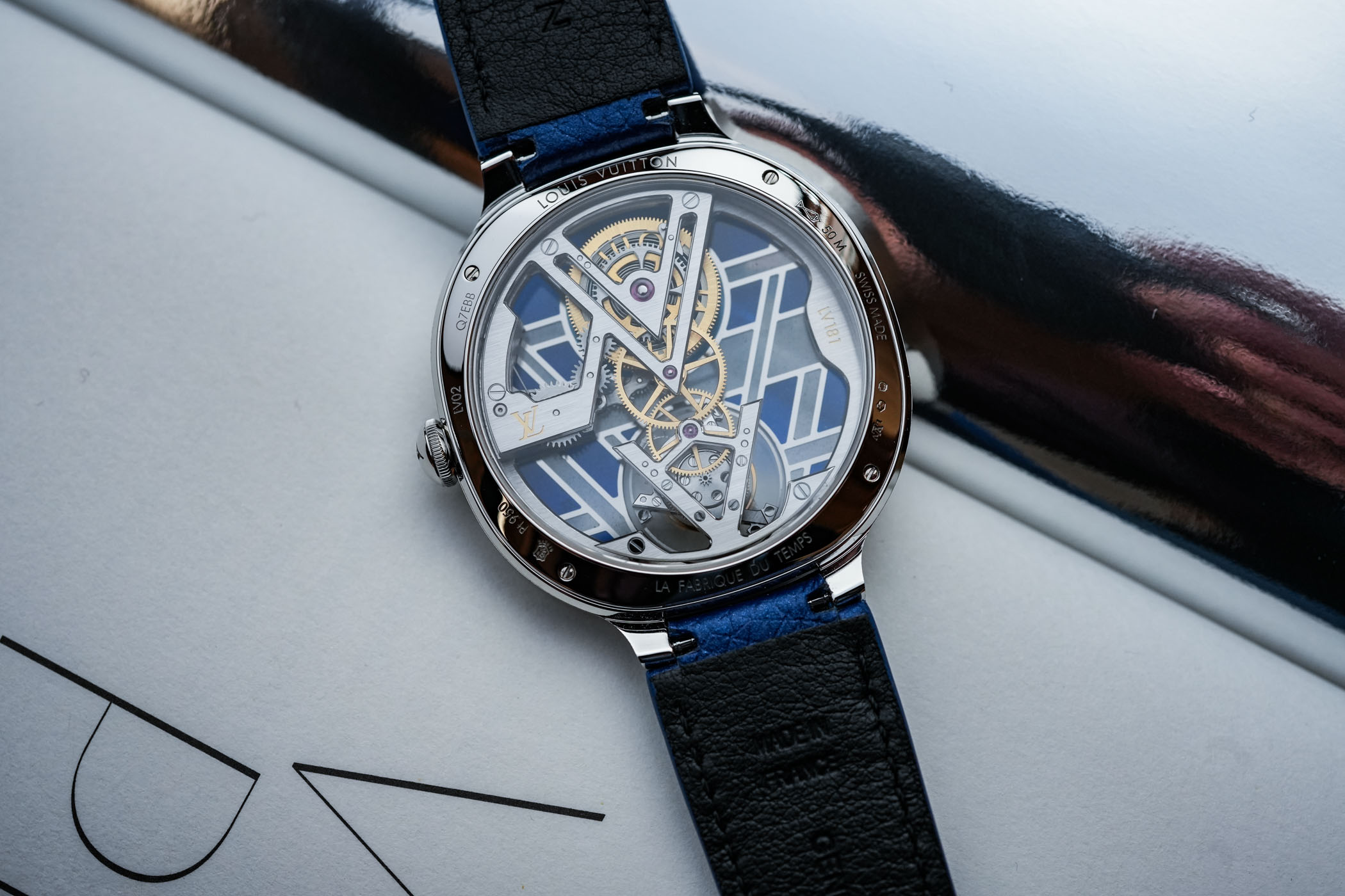 Louis Vuitton Voyager Flying Tourbillon Poincon de Geneve with Plique-a-Jour Dial - hands-on - 4 Louis Vuitton Voyager Flying Tourbillon Poincon de Geneve with Plique-a-Jour Dial - hands-on - 4