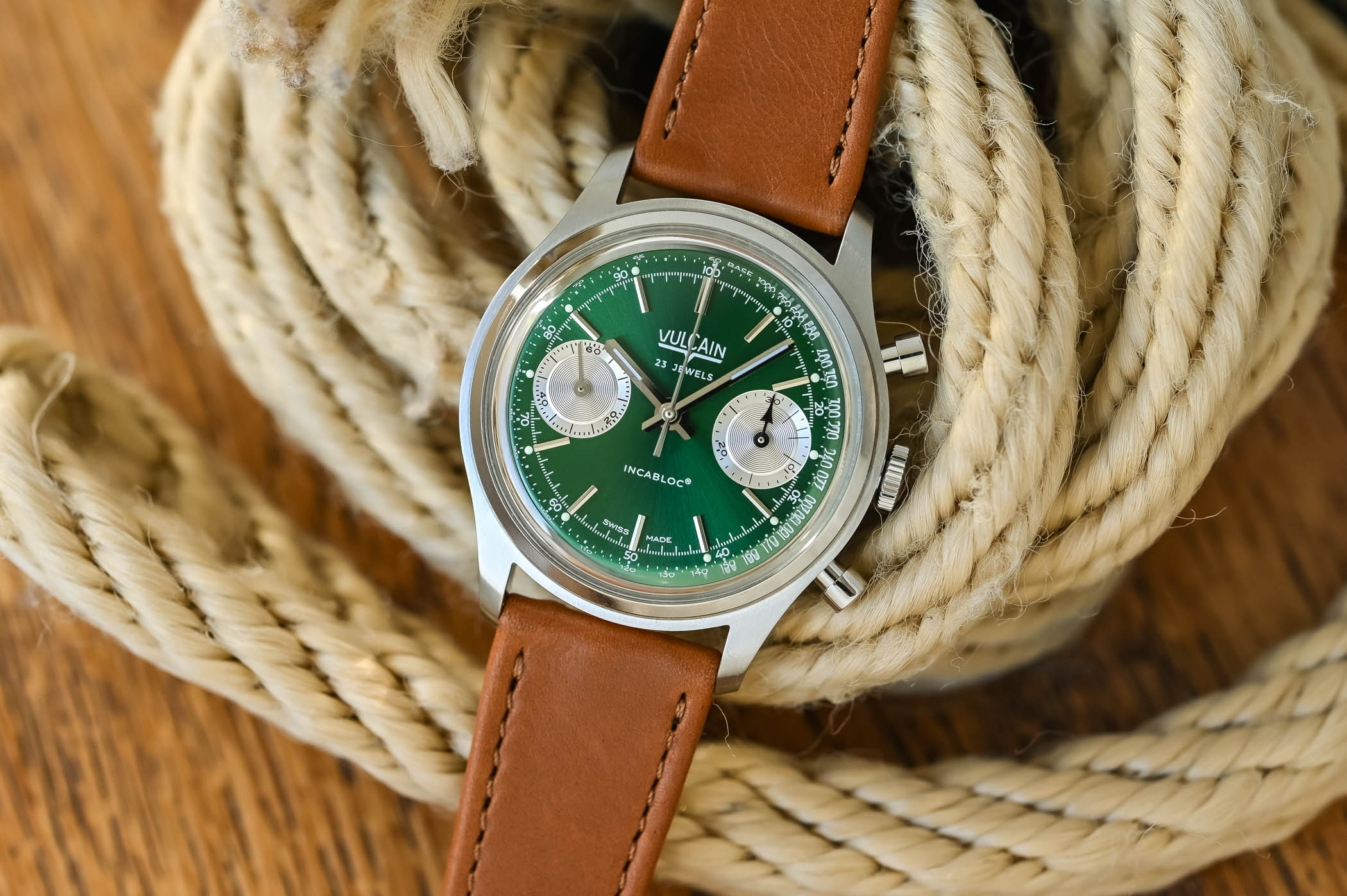 Vulcain Chronograph 1970 Green Limited Edition