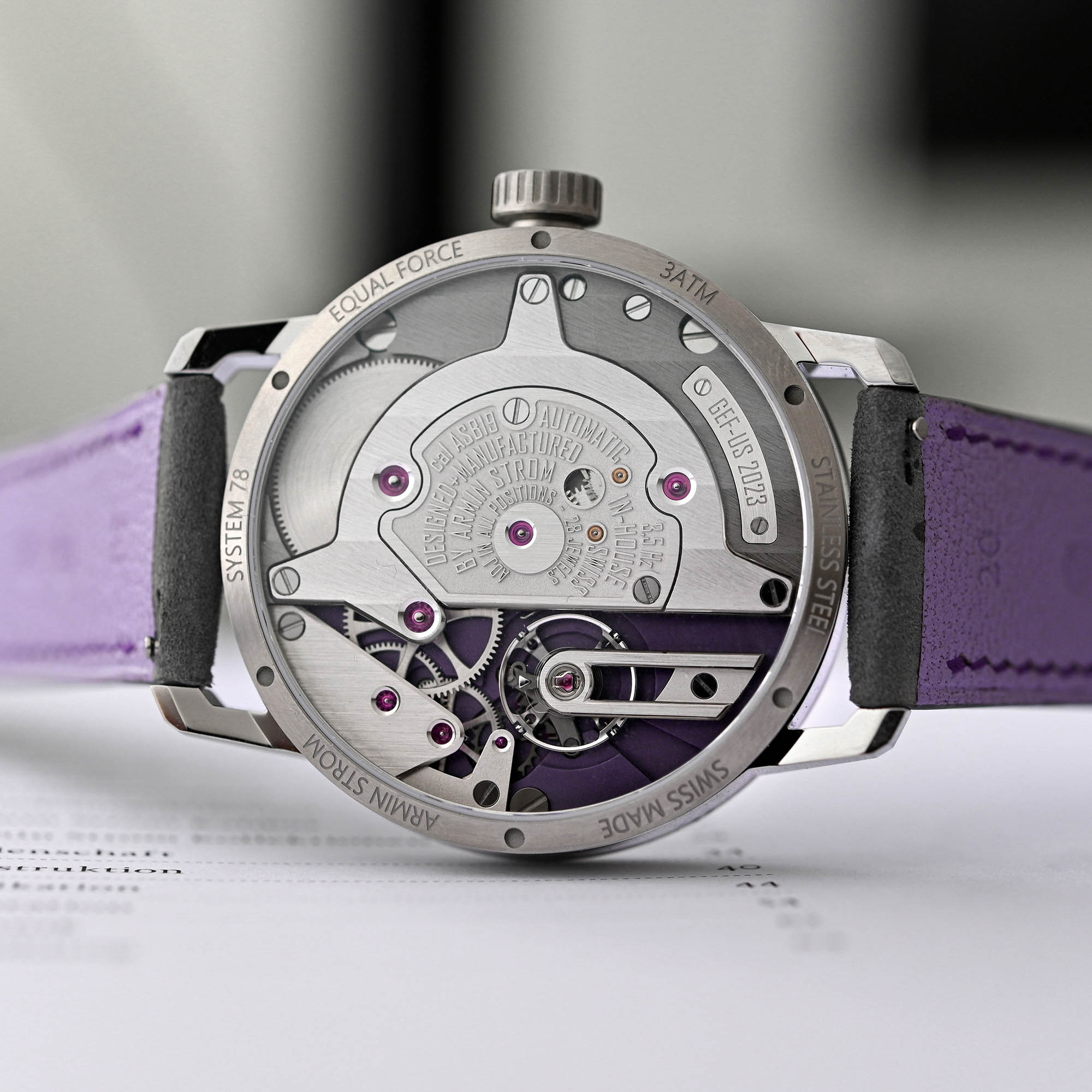 Armin Strom Gravity Equal Force Ultimate Sapphire Purple hands-on review - 7 Armin Strom Gravity Equal Force Ultimate Sapphire Purple hands-on review - 7