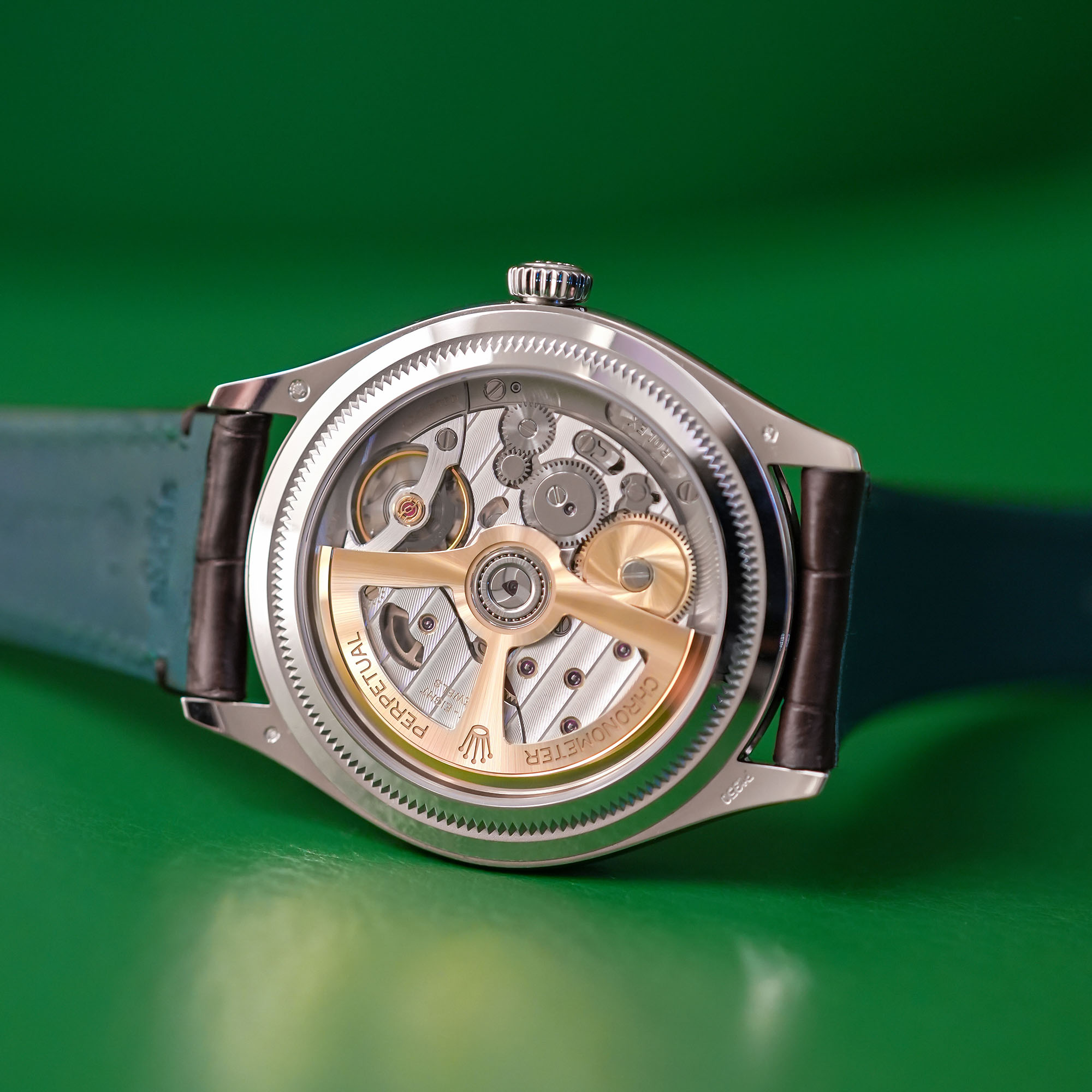 Rolex Perpetual 1908 Platinum ice Blue Guilloche Dial rice-grain 52506 - review - 1 Rolex Perpetual 1908 Platinum ice Blue Guilloche Dial rice-grain 52506 - review - 1