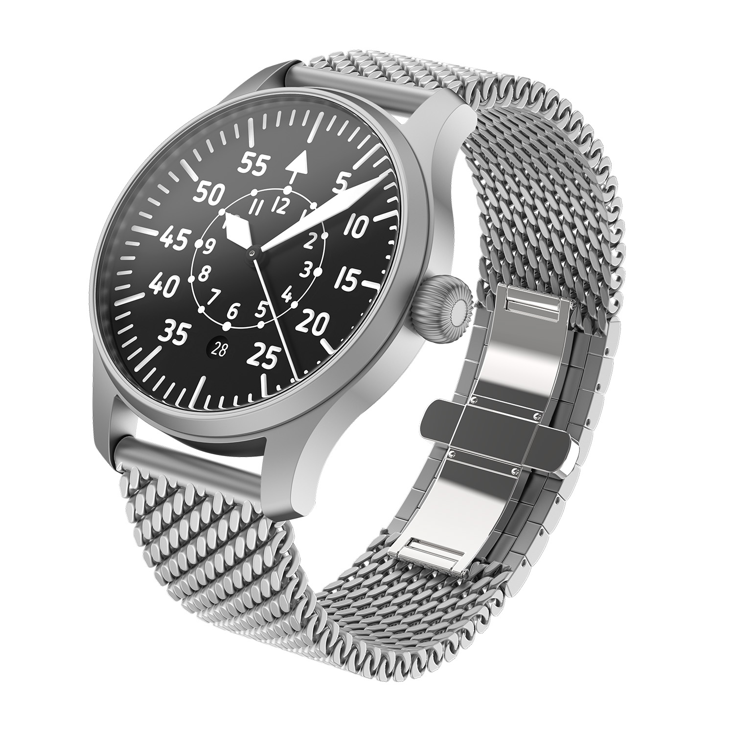 Flieger Verus 40 Baumuster B Modern Flieger Watch - 3 Flieger Verus 40 Baumuster B Modern Flieger Watch - 3