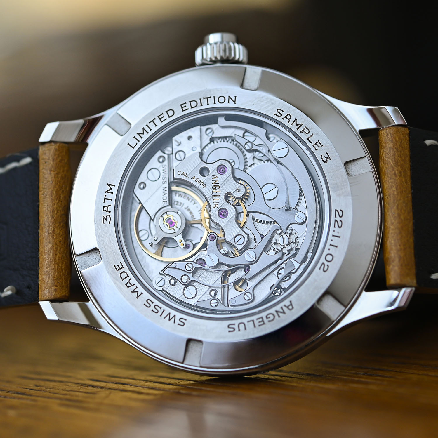 Angelus Instrument de Vitesse Monopusher Chronograph Calibre A5000 ex-THA movement 045MC la Joux Perret - review - 14 Angelus Instrument de Vitesse Monopusher Chronograph Calibre A5000 ex-THA movement 045MC la Joux Perret - review - 14