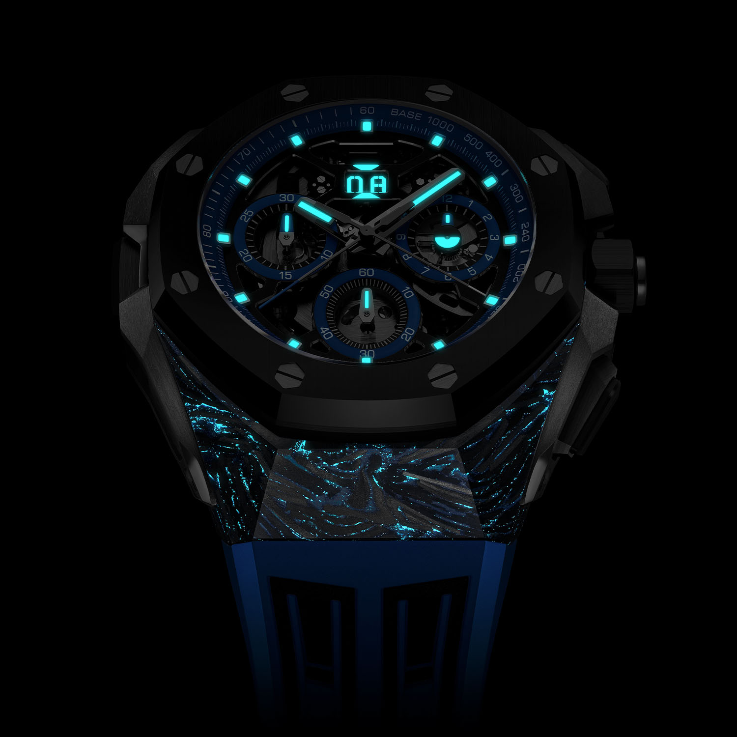 Audemars Piguet Chroma Forged Technology coloured forged carbon - Royal Oak Concept Split-Seconds Chronograph GMT - 26650FO - 10 Audemars Piguet Chroma Forged Technology coloured forged carbon - Royal Oak Concept Split-Seconds Chronograph GMT - 26650FO - 10