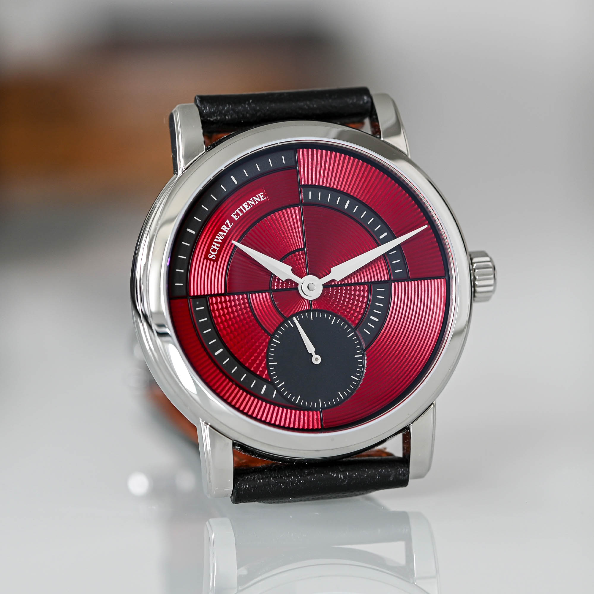 Schwarz Etienne Geometry Cherry Edition Guilloche Dial - review - 5 Schwarz Etienne Geometry Cherry Edition Guilloche Dial - review - 5