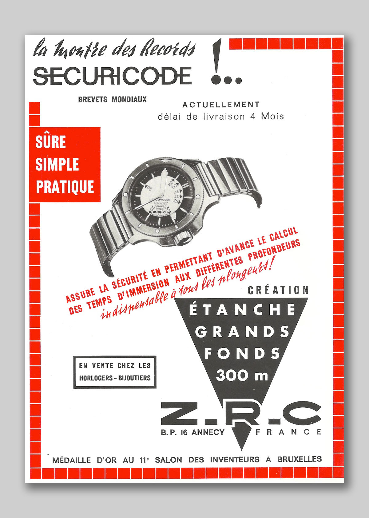 First Look: ZRC Ressurects Its 1960s Securicode Dive Watch