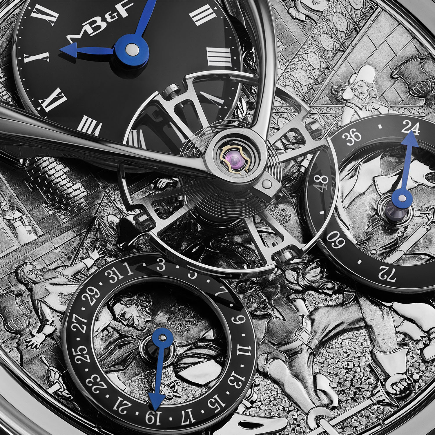 MBandF LM Split Escapement Engraved Dial Eddy Jaquet unique pieces - 11 MBandF LM Split Escapement Engraved Dial Eddy Jaquet unique pieces - 11