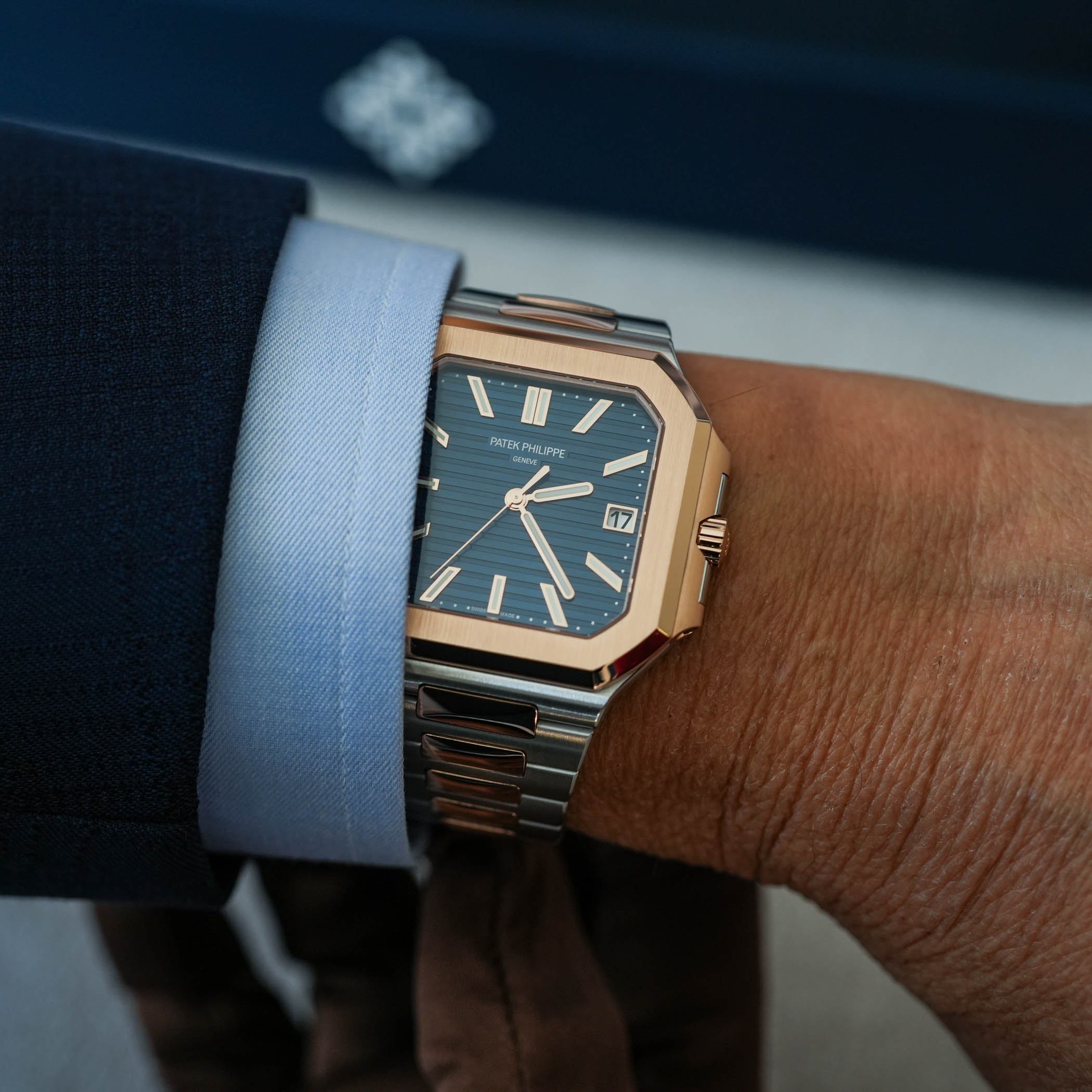 Patek Philippe Cubitus 5821AR two-tone Steel-rose-gold blue dial luxury sports watch review - 2 Patek Philippe Cubitus 5821AR two-tone Steel-rose-gold blue dial luxury sports watch review - 2